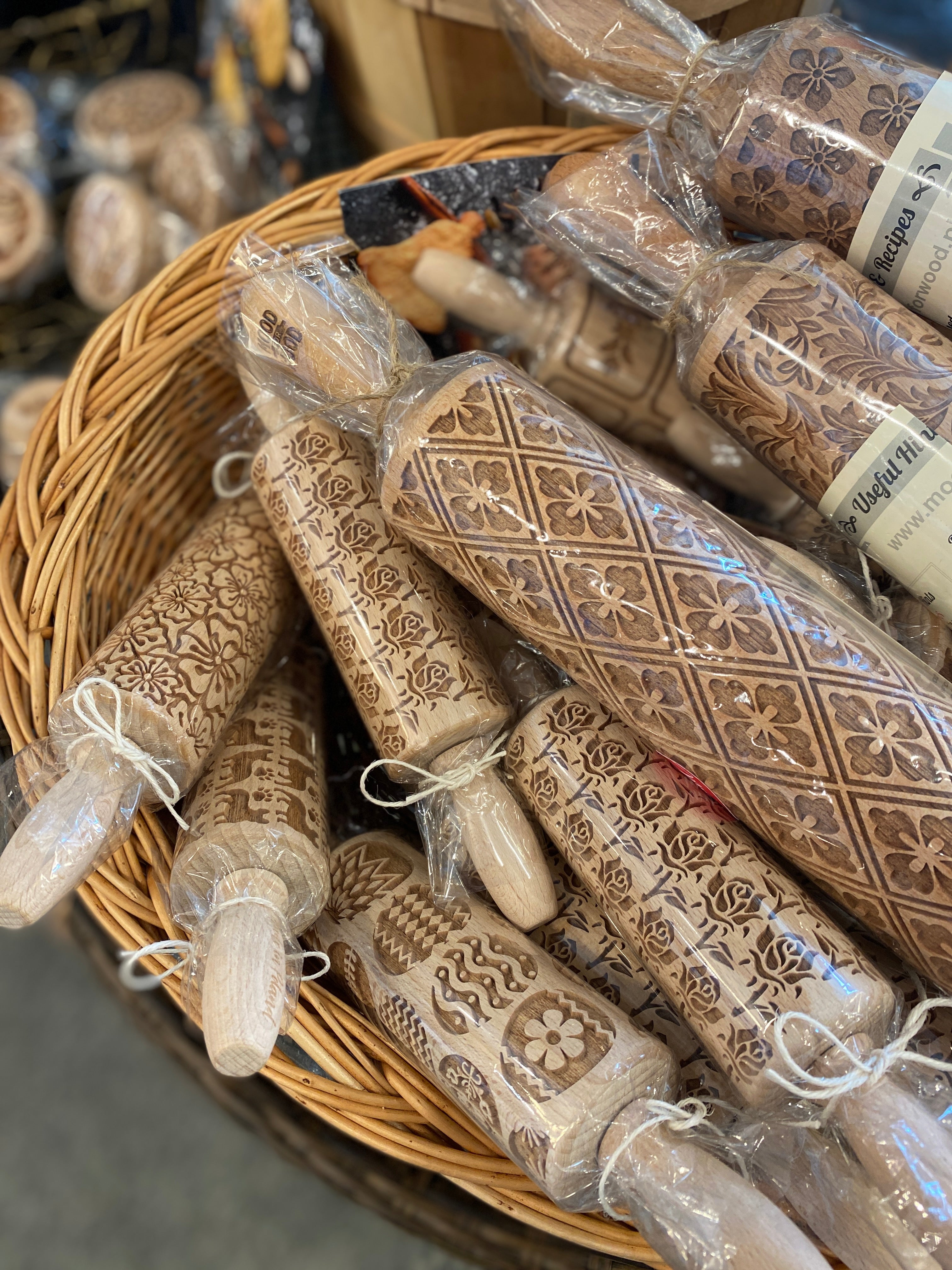Wooden Rolling Pins & Cookie Stamps – Polish Pottery Westlake
