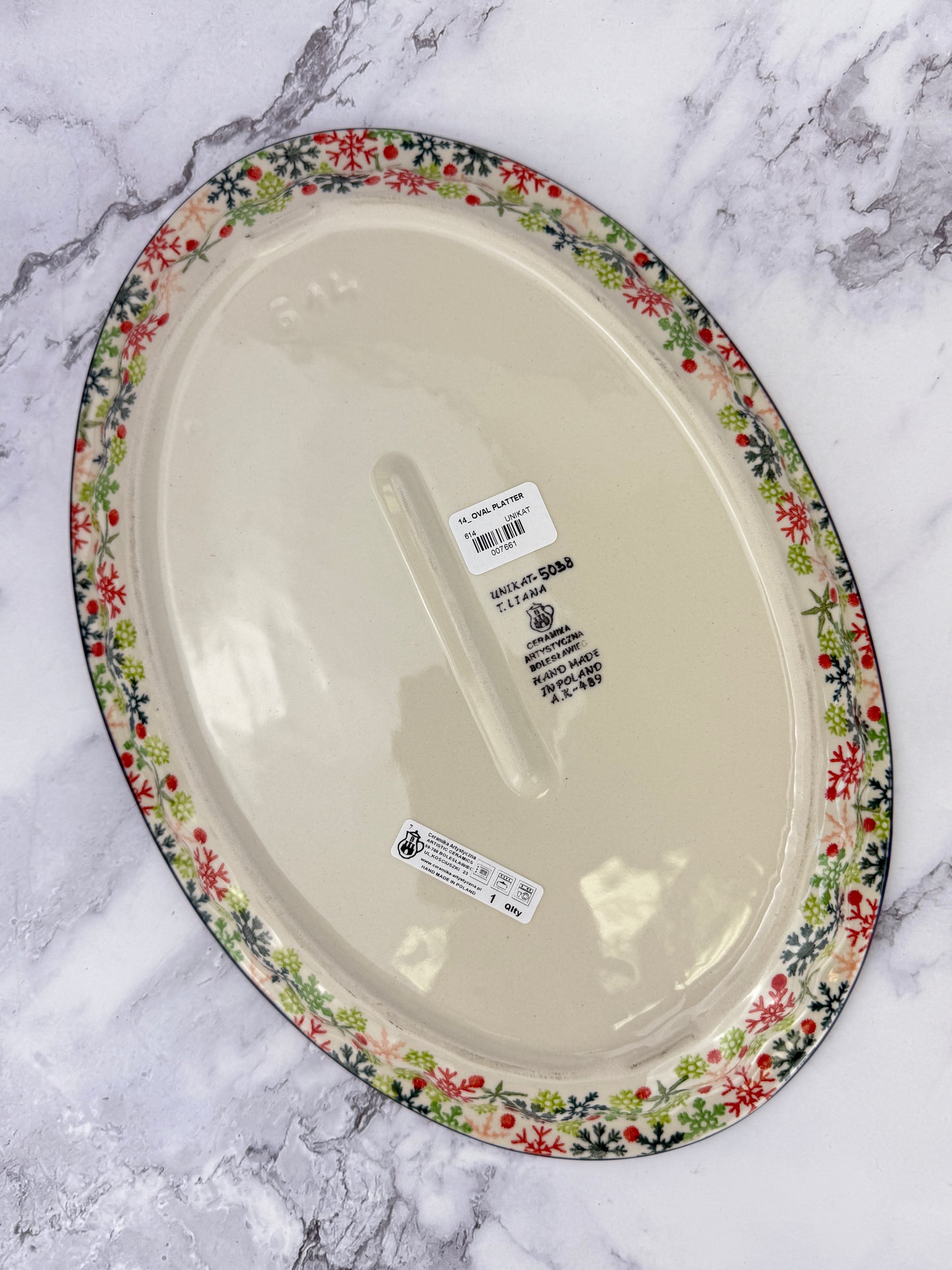 Unikat Oval Platter - Shape 614 - Pattern U5038