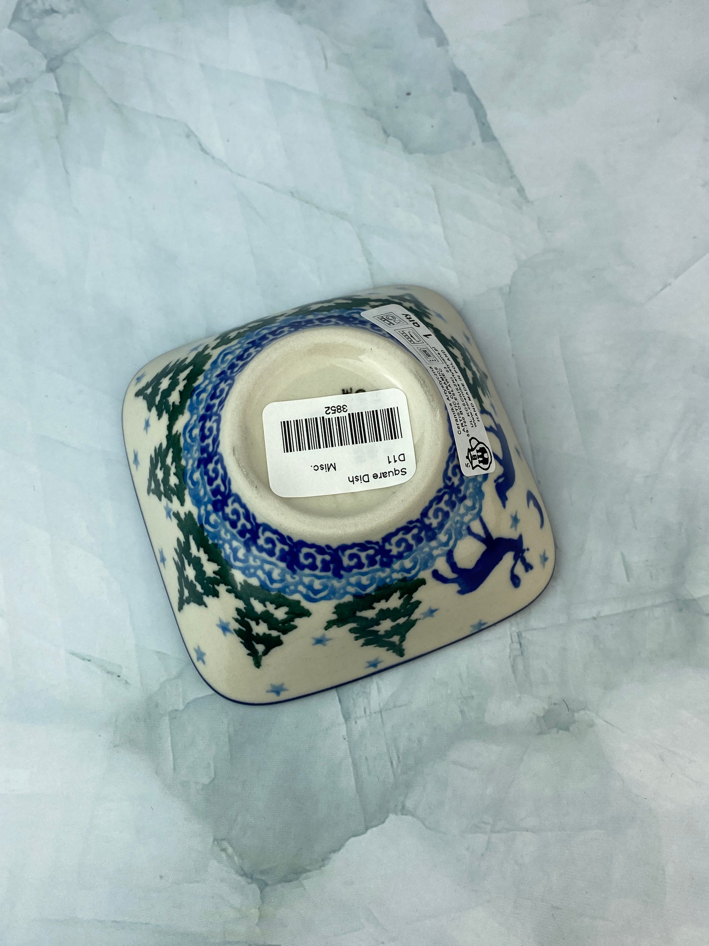 Square Bowl - Shape D11 - Pattern 2822