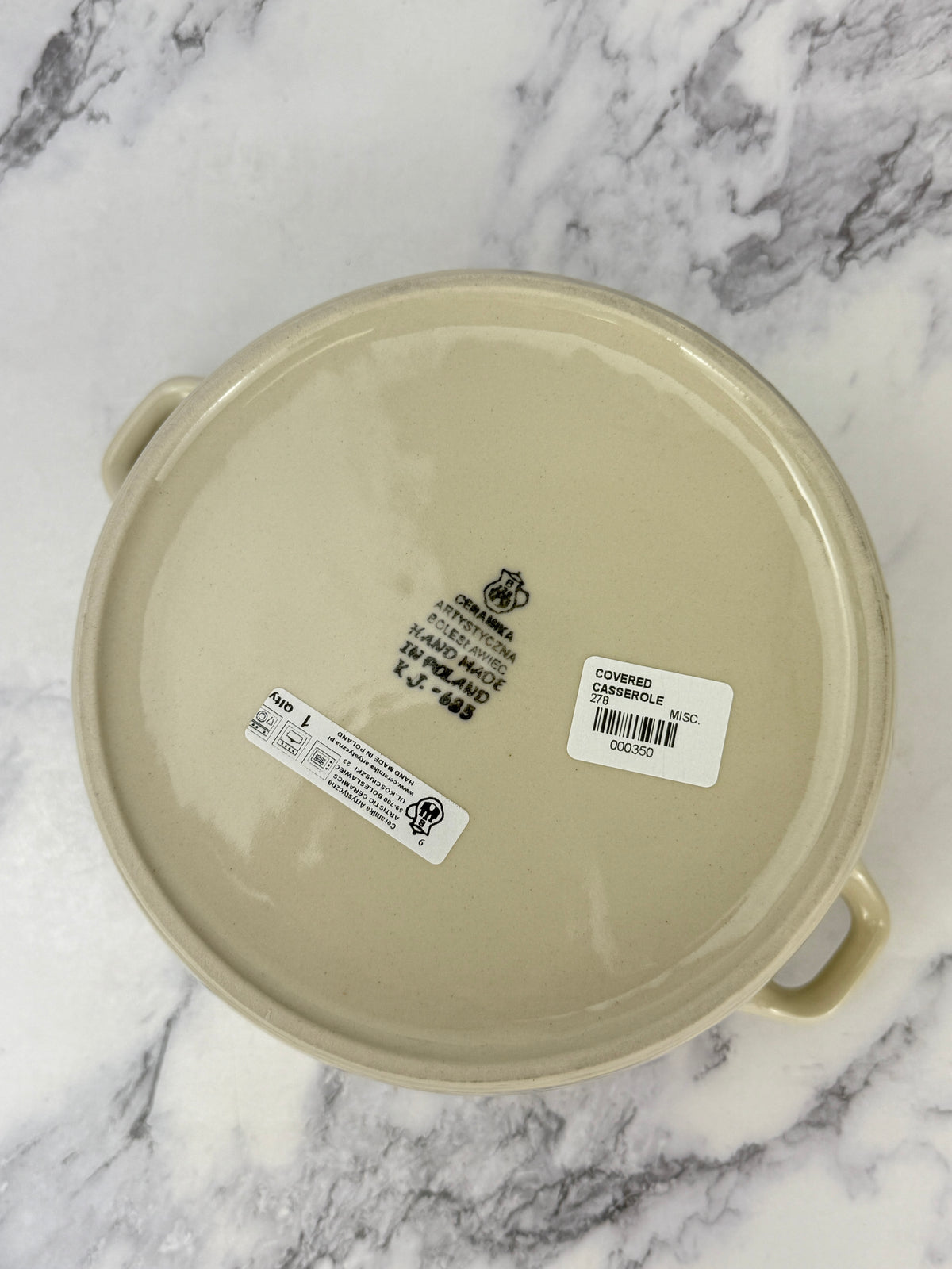 Covered Casserole - Shape 278 - Pattern 3308