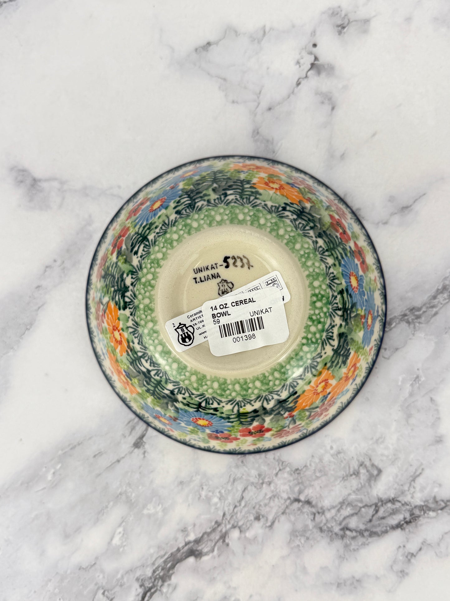 Small Unikat Cereal Bowl - Shape 59 - Pattern U5237