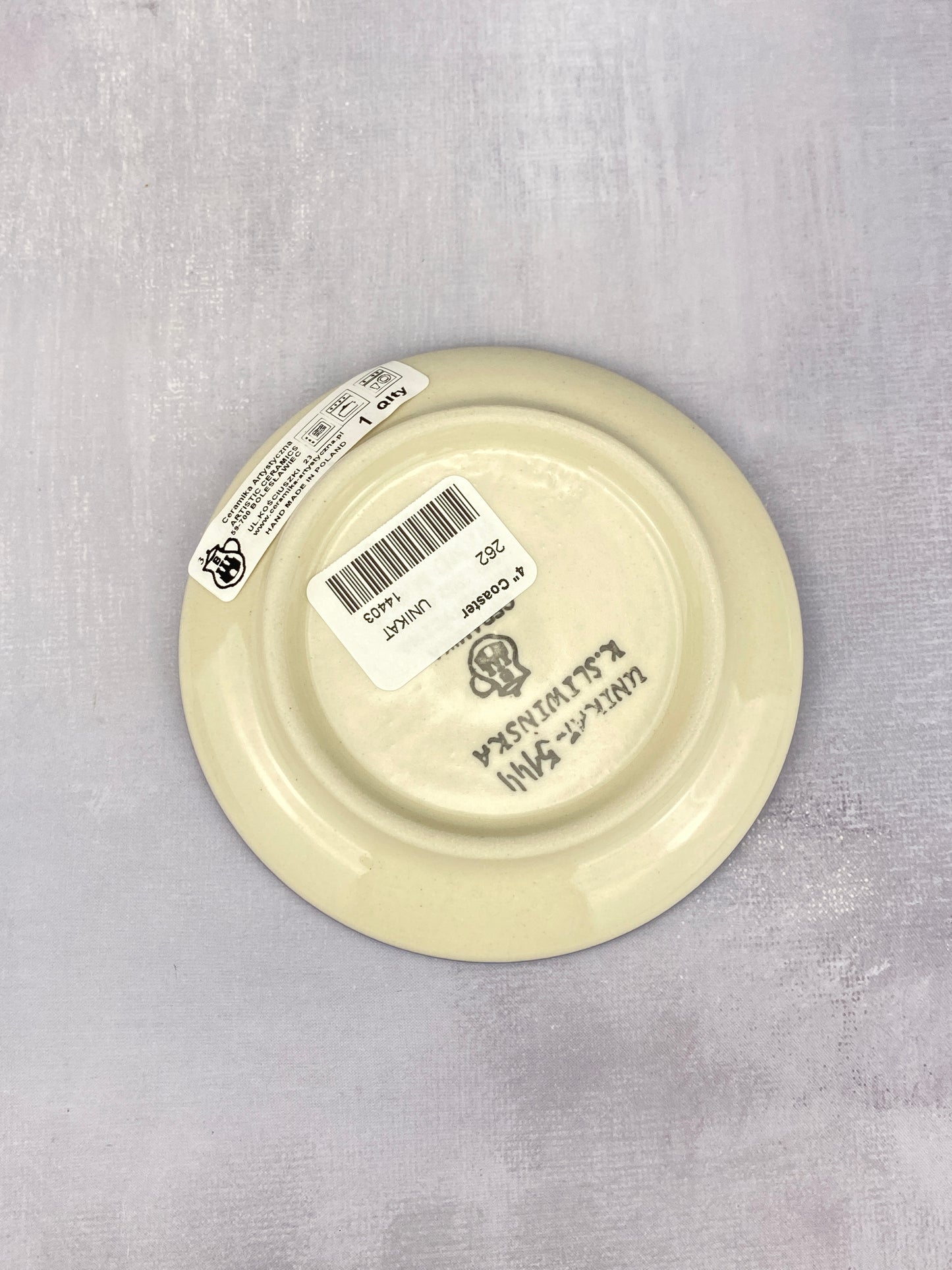 SALE 4” Unikat Coaster - Shape 262 - Pattern U5144