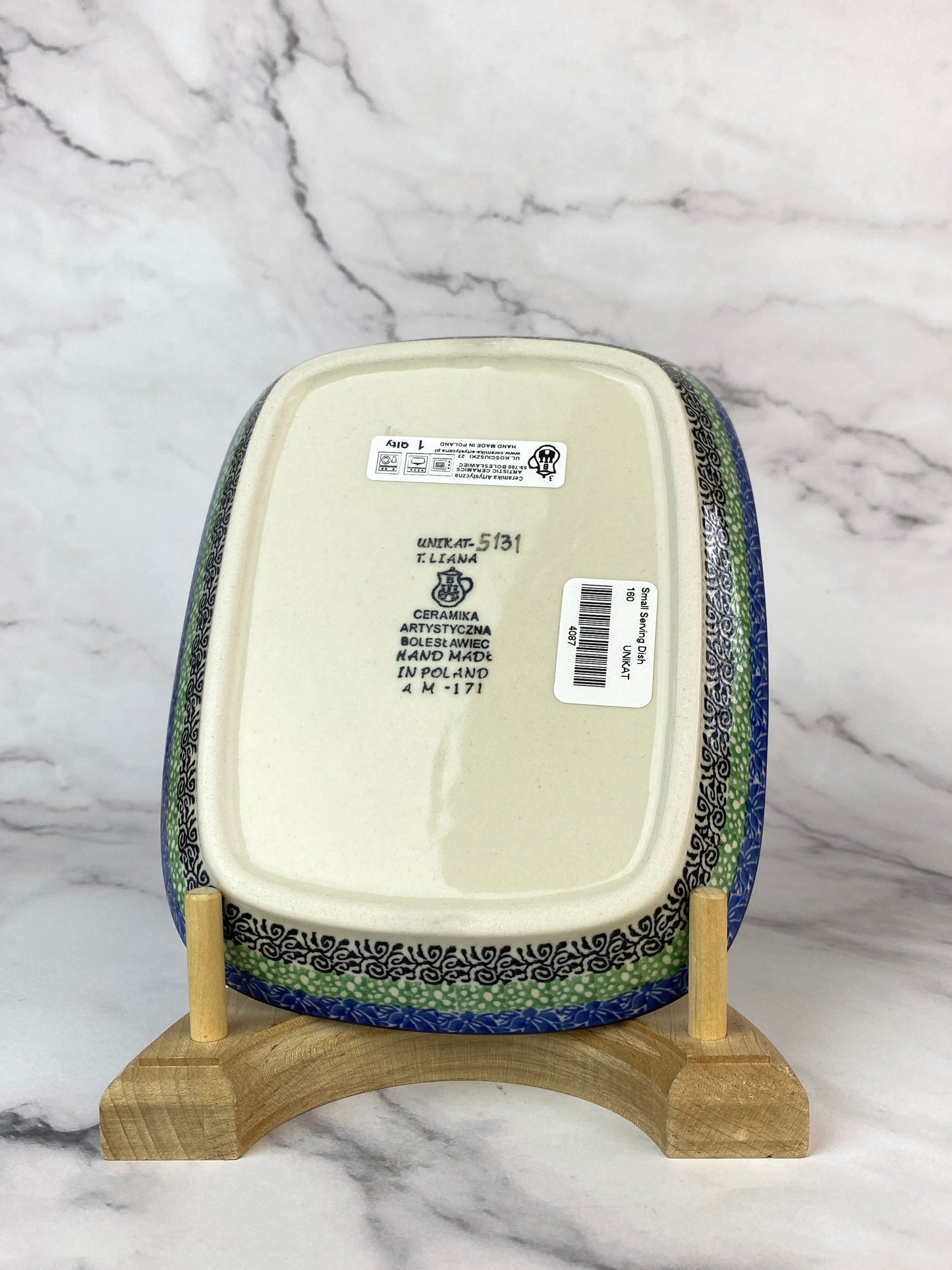 Small Unikat Rectangular Dish - Shape 160 - Pattern U5131