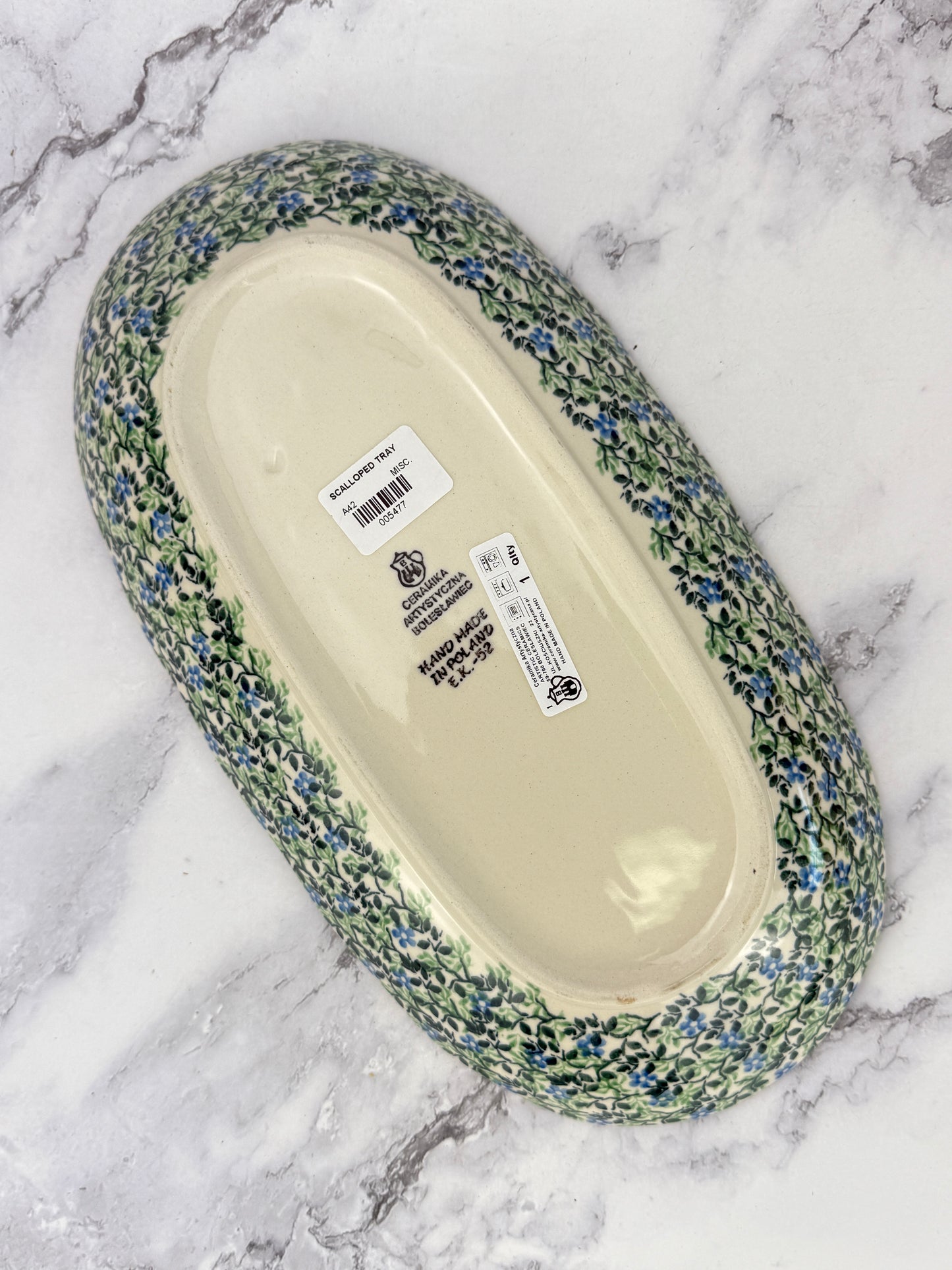 Scalloped Tray - Shape A42 - Pattern 2349