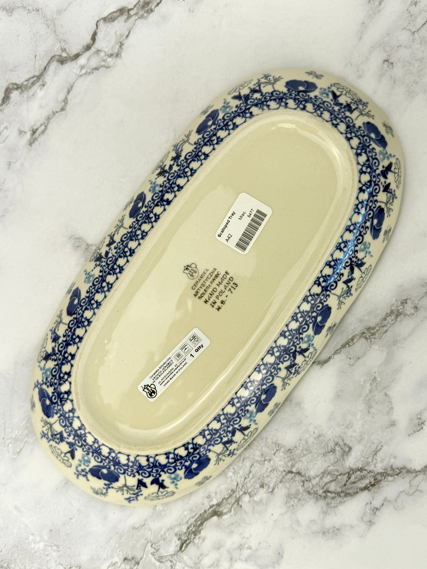 Scalloped Tray - Shape A42 - Pattern 2902