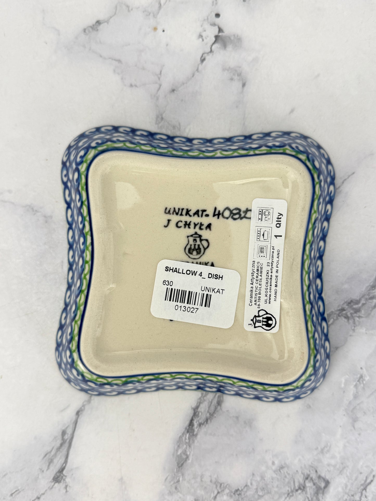 Wavy 4" Unikat Dish - Shape 630 - Pattern U408D