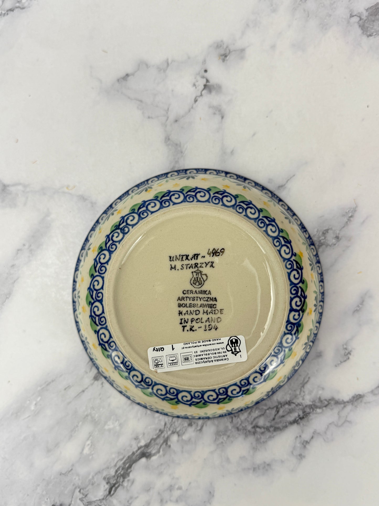 SALE Unikat Cereal Bowl - Shape 209 - Pattern U4969
