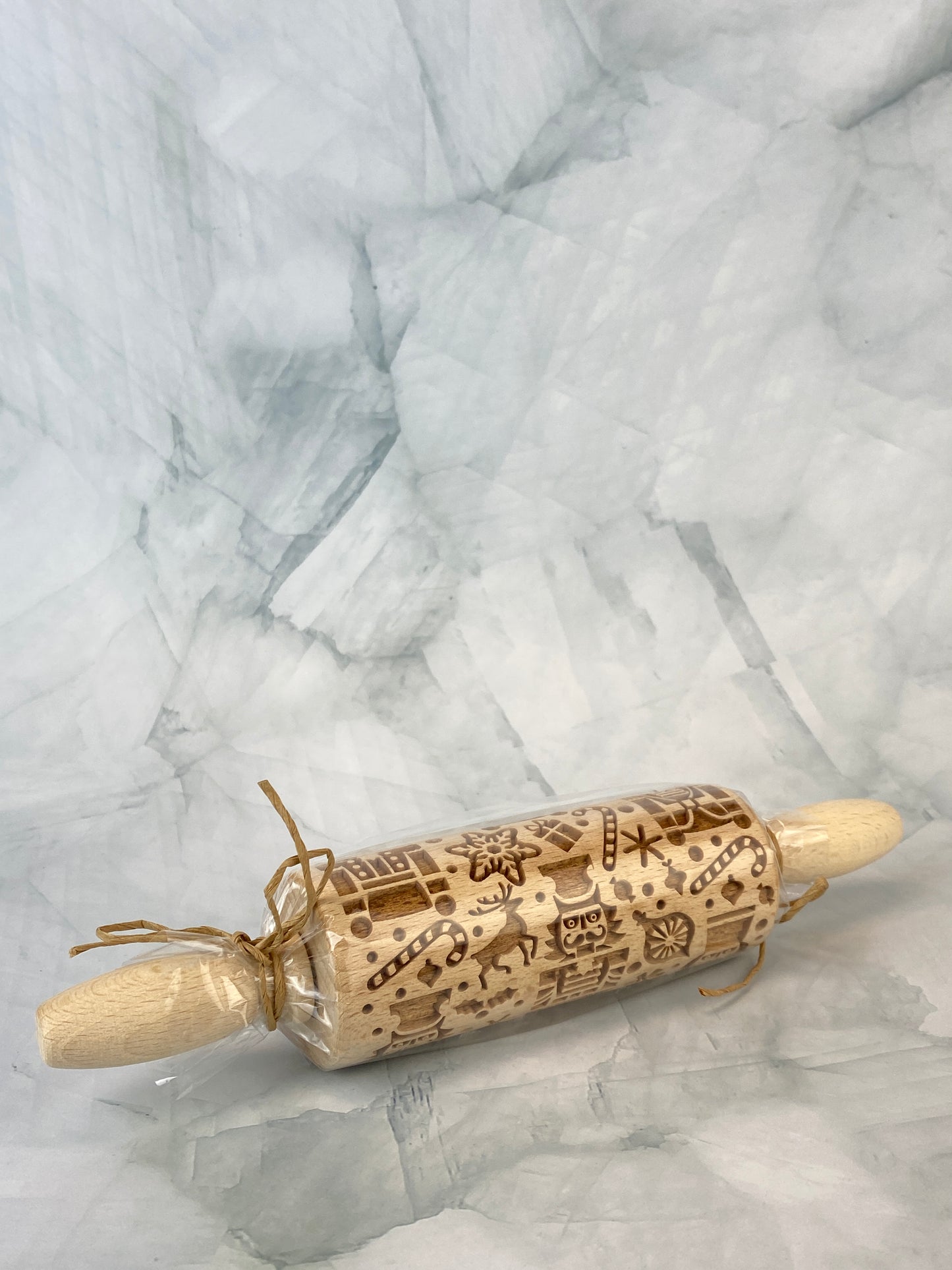 Wooden Holiday Rolling Pin - Nutcracker Motif