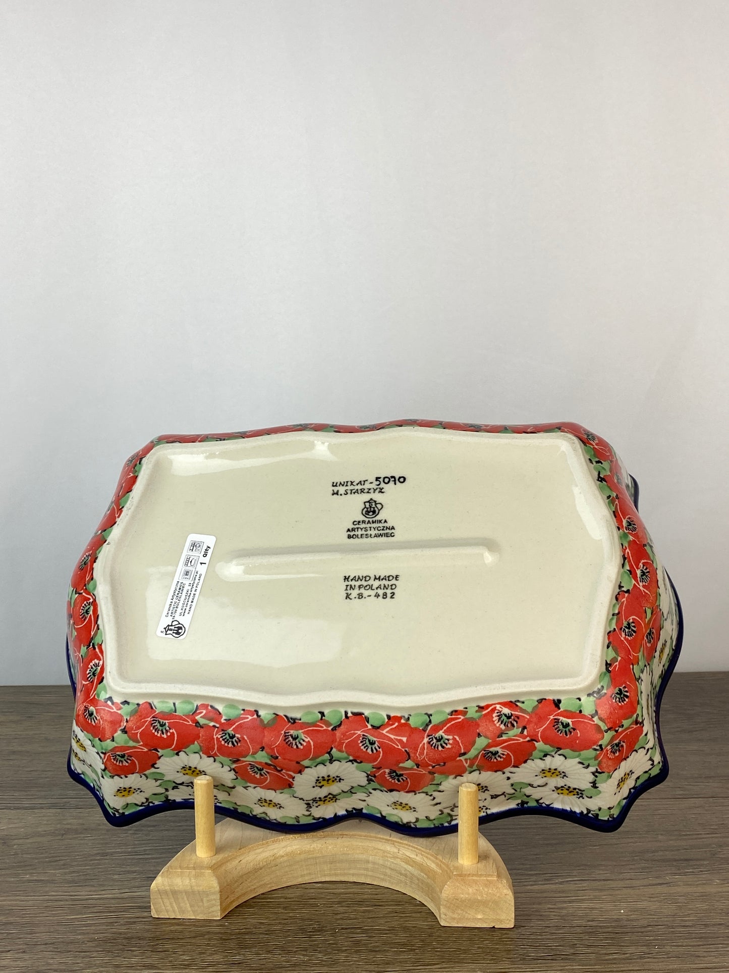 Fancy Unikat Rectangular Baker / Bowl - Shape A51 - Pattern U5070