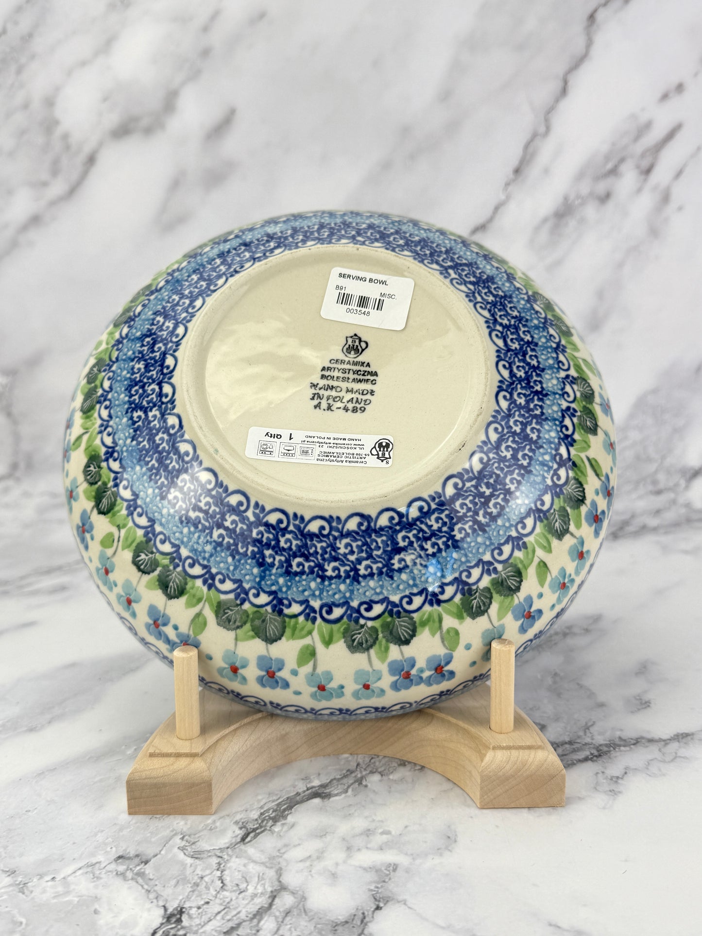 8.5" Serving Bowl - Shape B91 - Pattern 2668