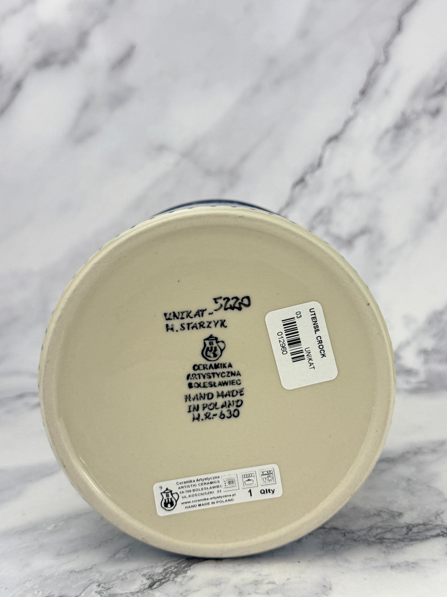 Unikat Utensil Crock - Shape 03 - Pattern U5220