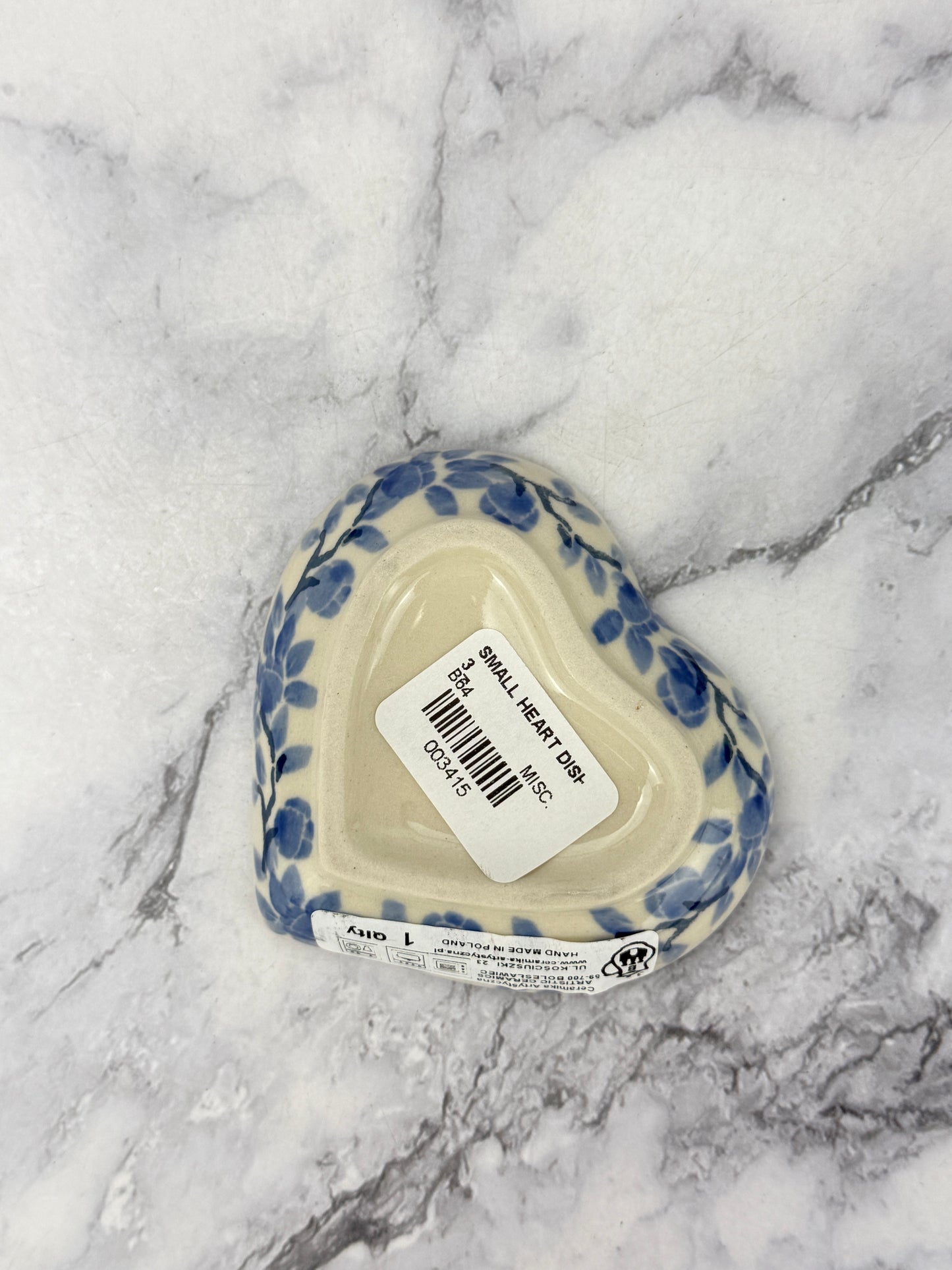 Heart Dish - Shape B64 - Pattern 3428