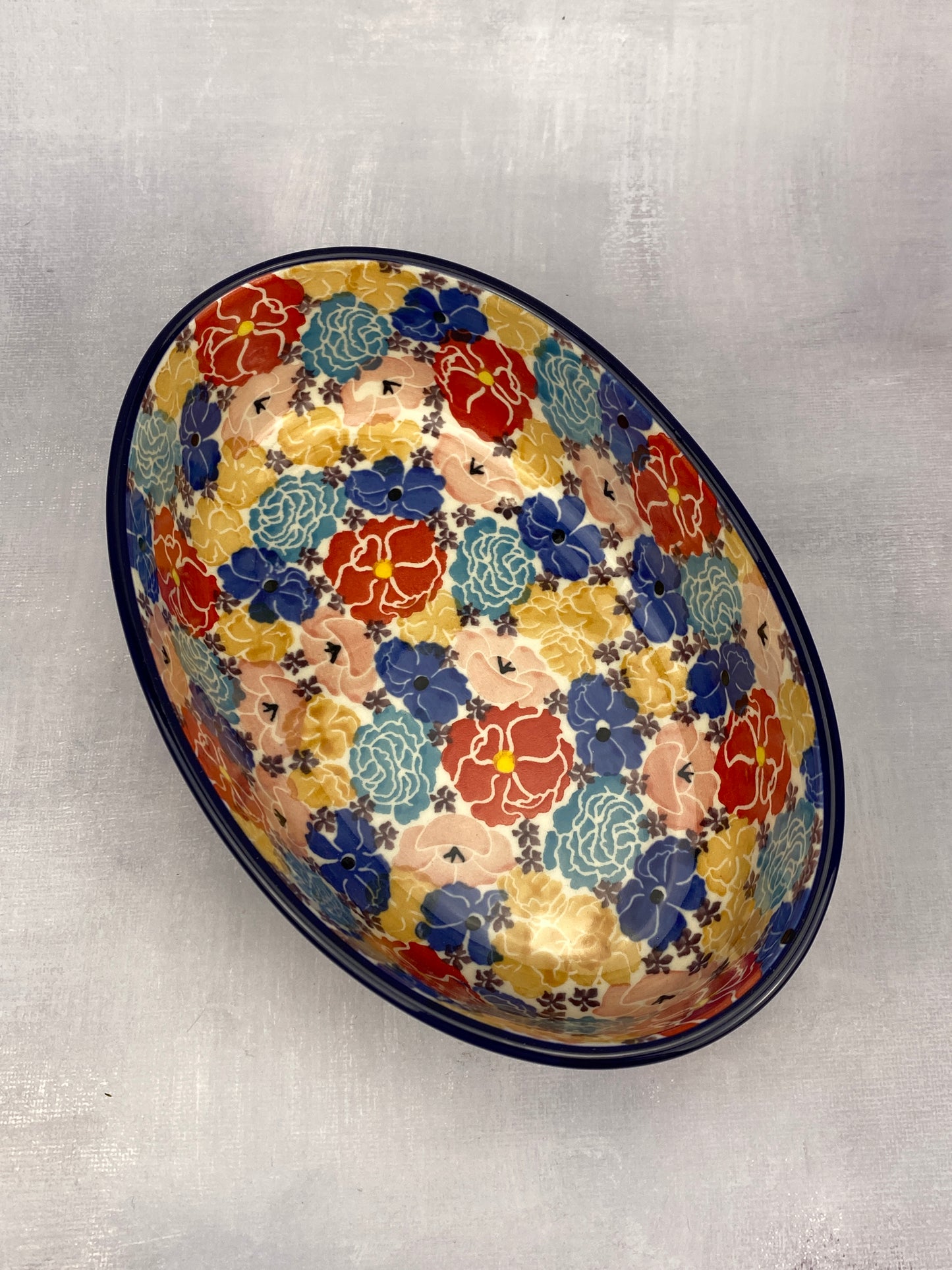 SALE Smallest Unikat Oval Baker - Shape 351 - Pattern U5144