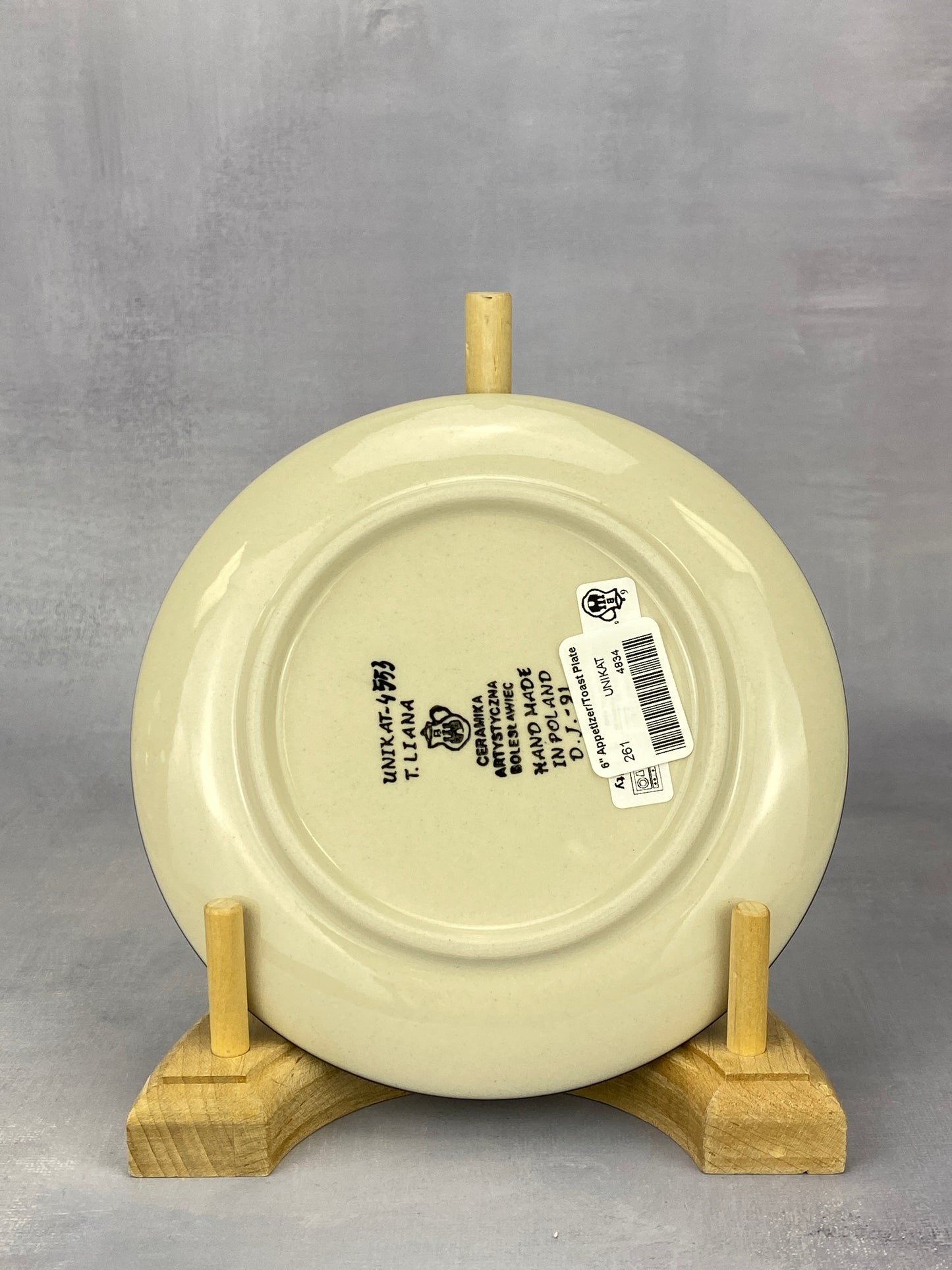 6" Unikat Toast Plate - Shape 261 - Pattern U4553