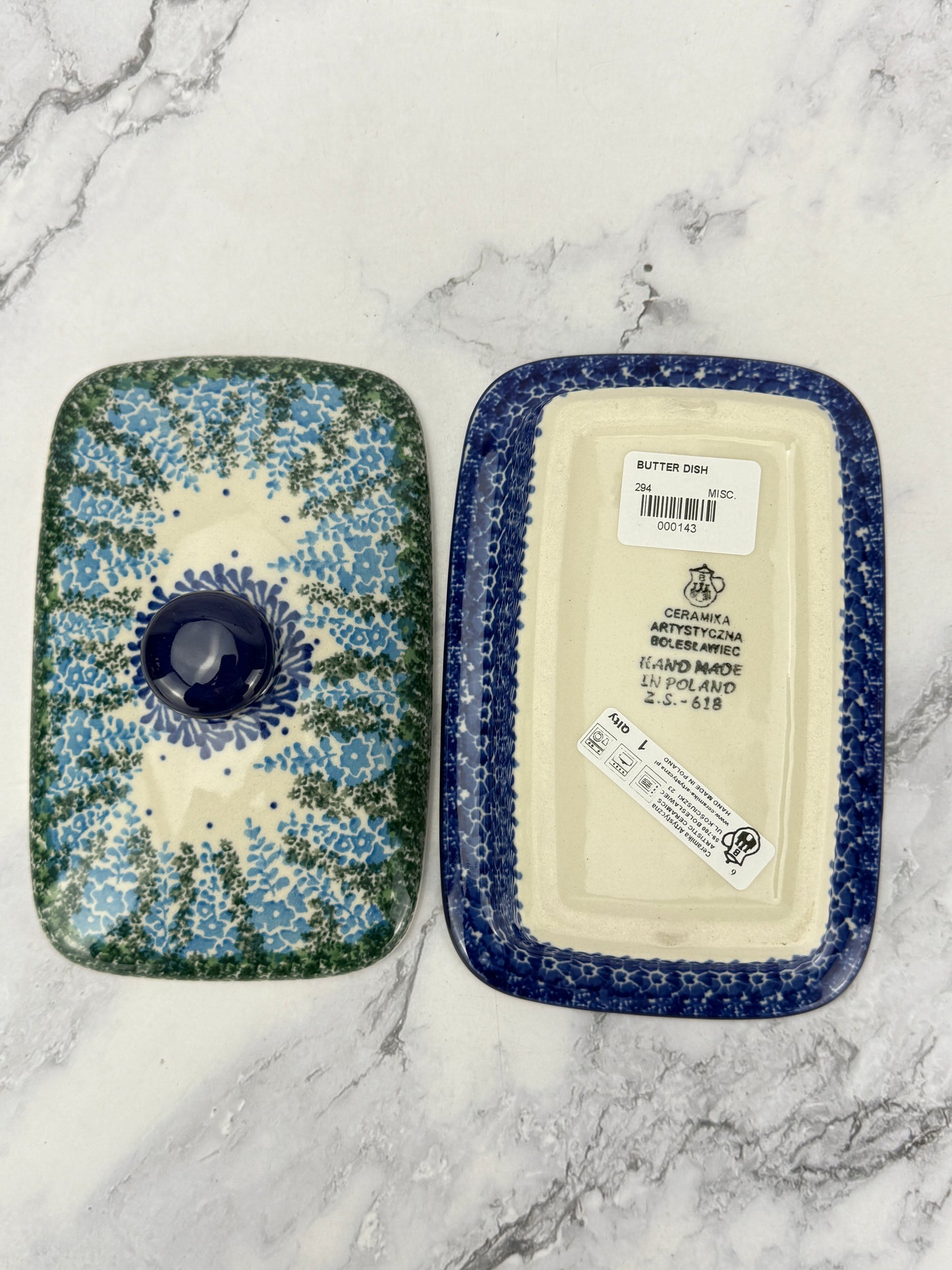 Butter Dish - Shape 294 - Pattern 3279