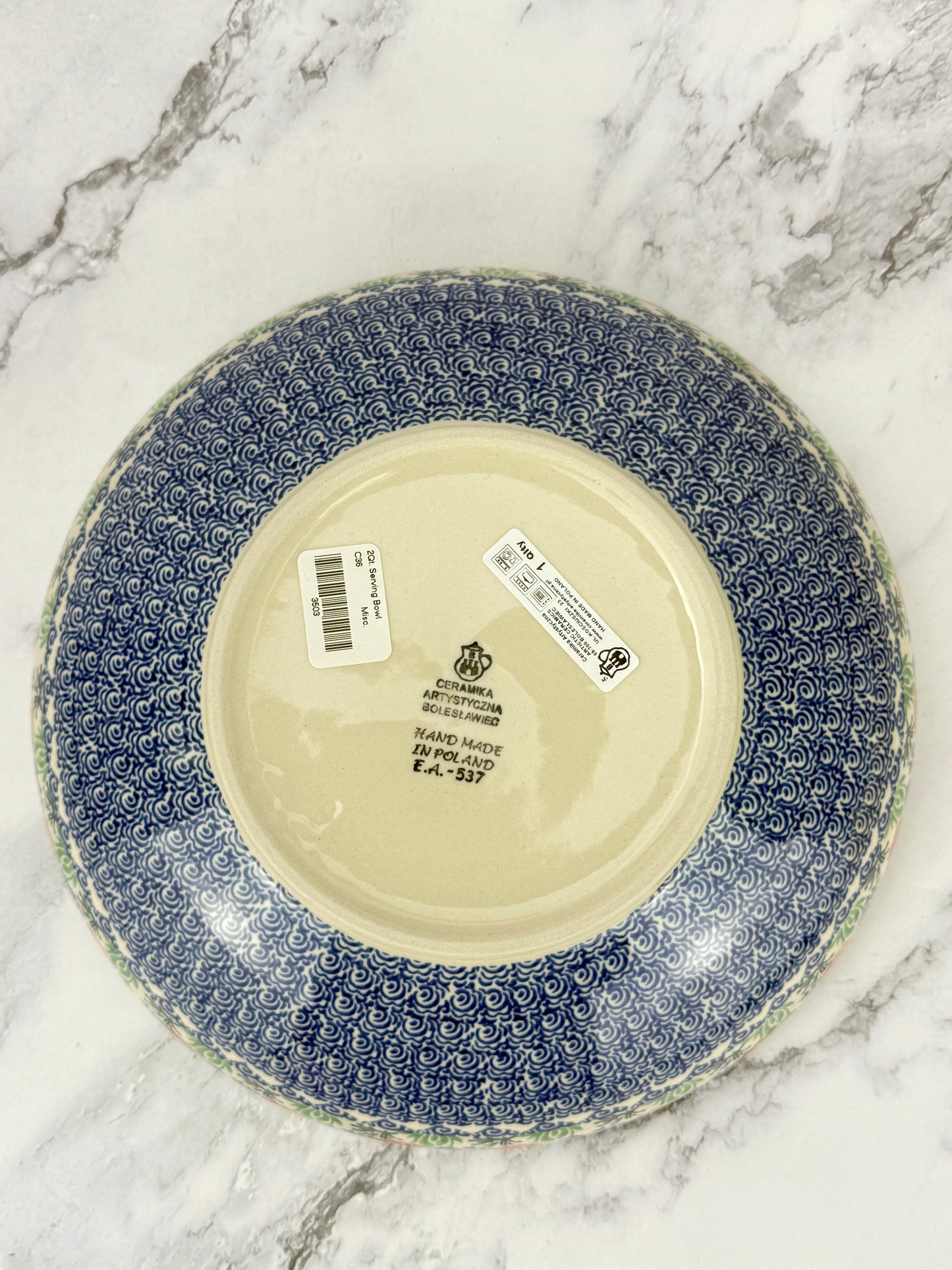 11" Serving Bowl - Shape C36 - Pattern 3218