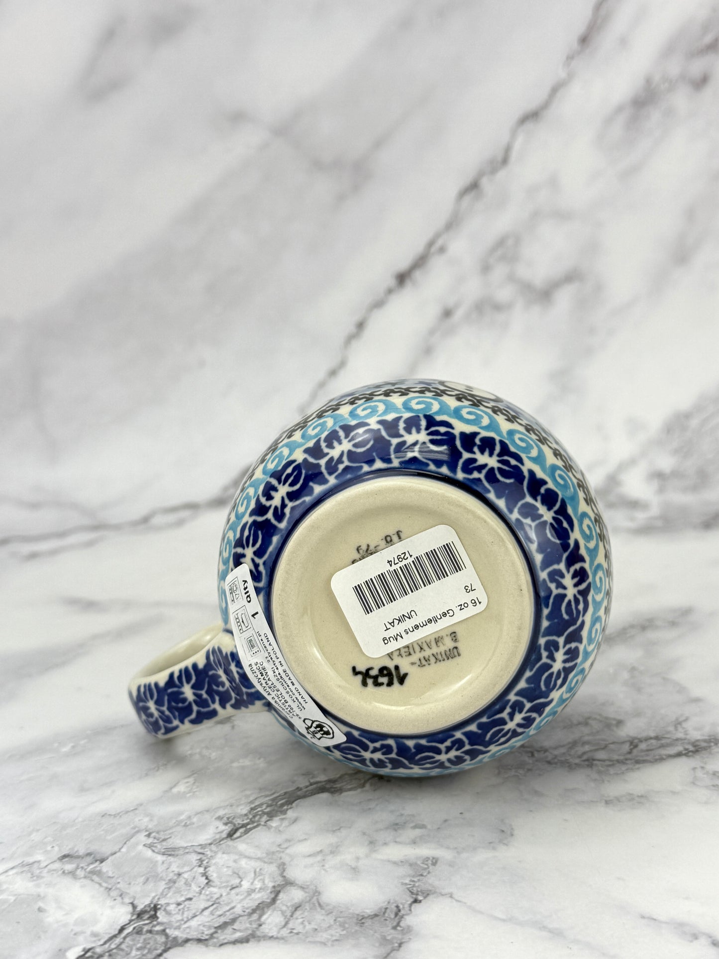 Large Unikat Bubble Mug 16oz - Shape 73 - Pattern U1634