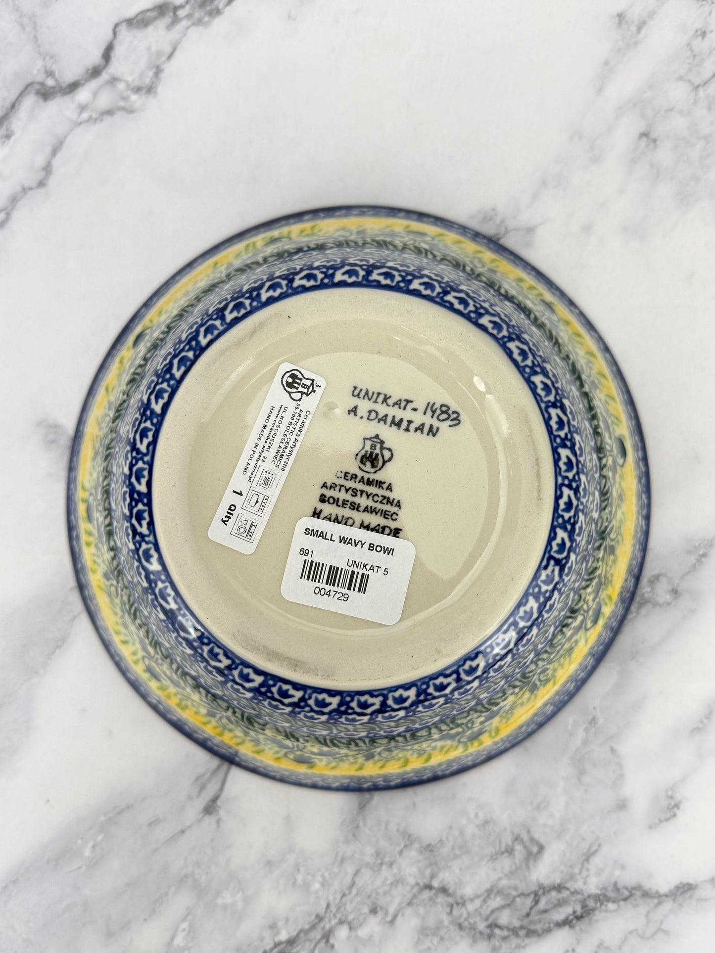 Small Wavy Unikat Bowl - Shape 691 - Pattern U1483