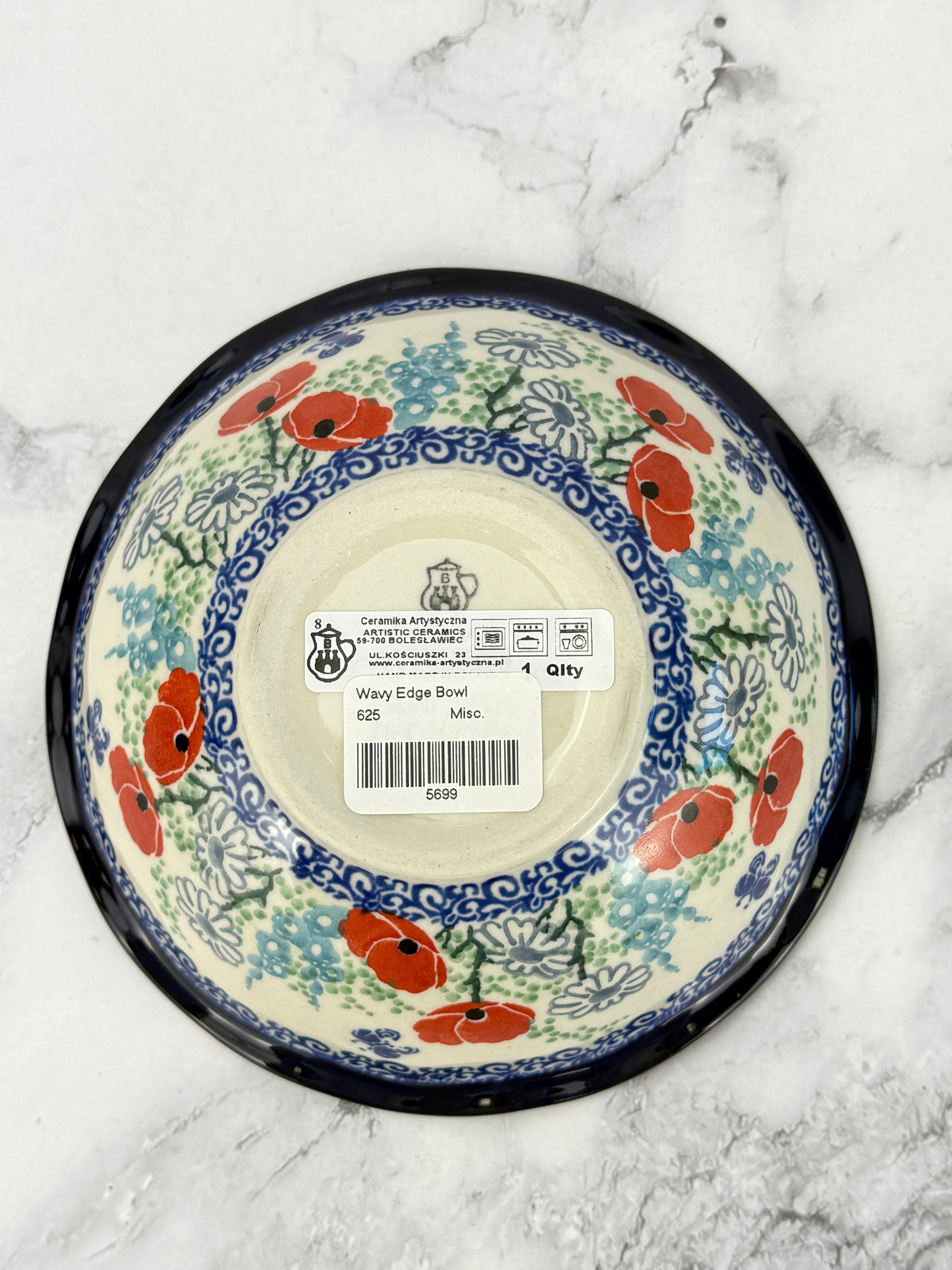 Medium Ruffled Bowl - Shape 625 - Pattern 2901