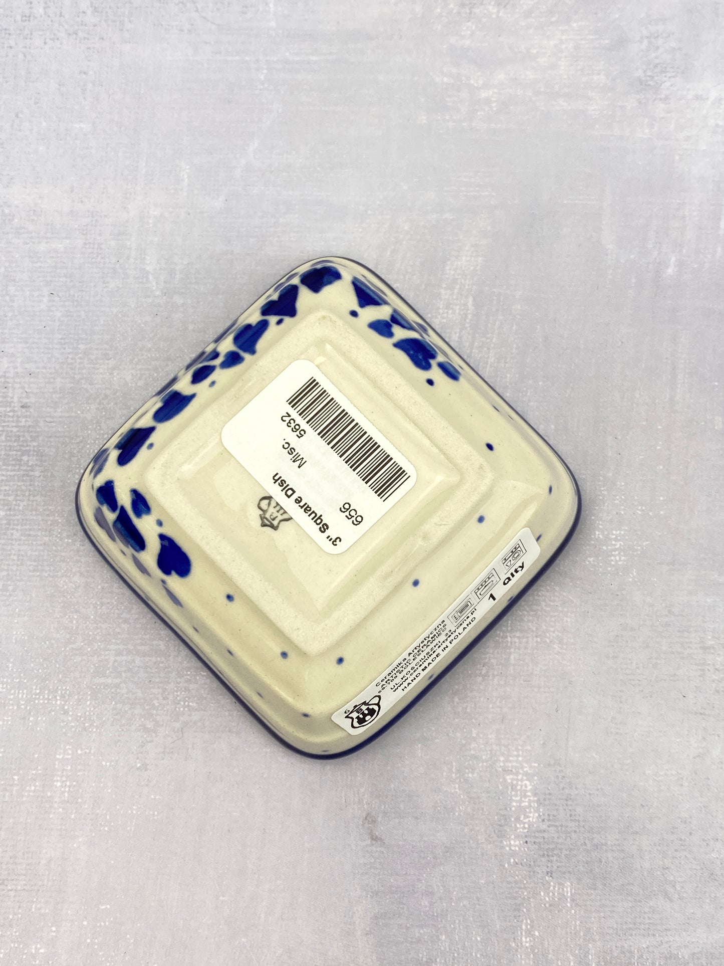 SALE Small Ribbed Dip Bowl - Shape 656 - Pattern 2876