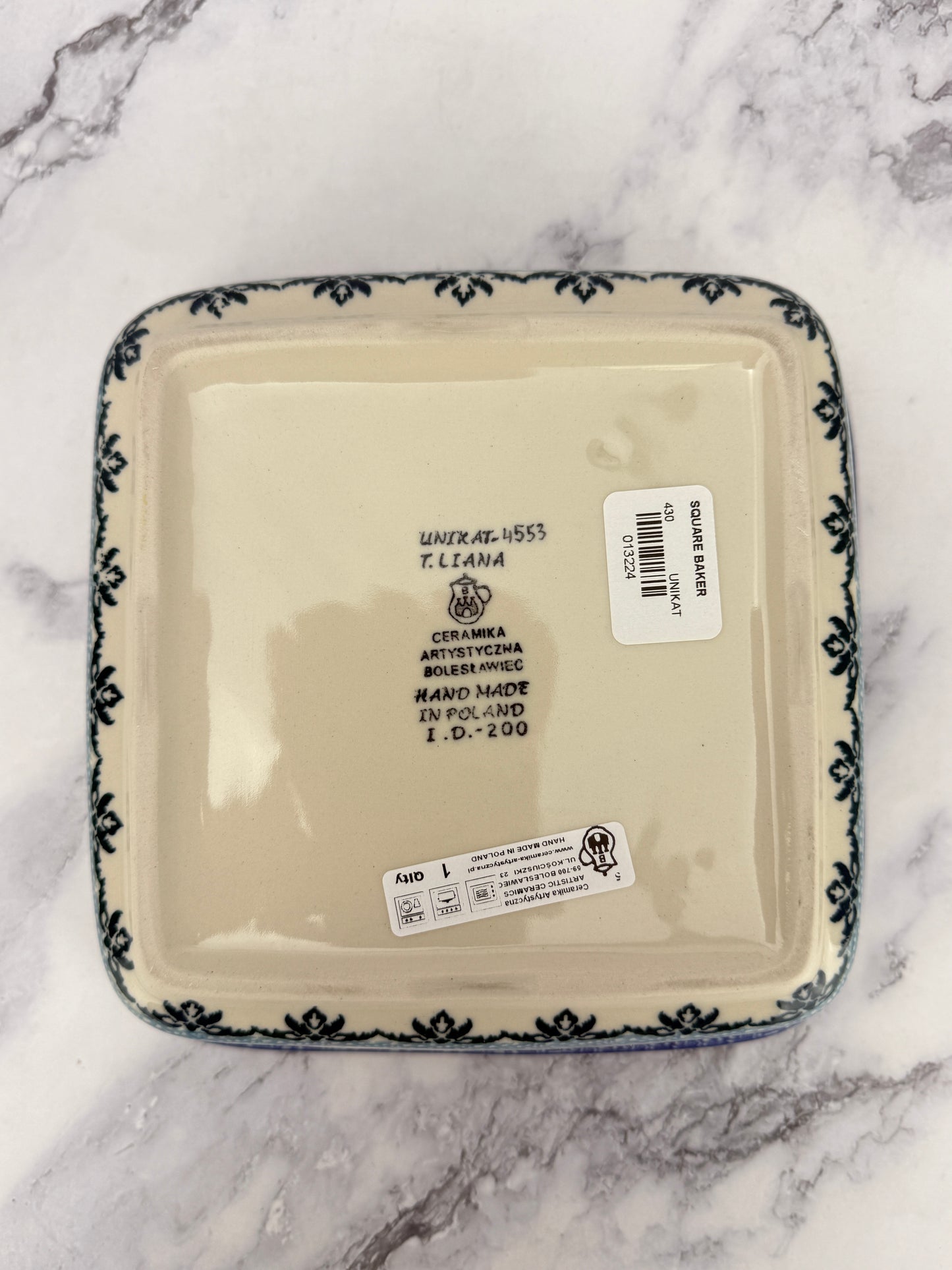 Square Unikat Baker - Shape 430 - Pattern U4553