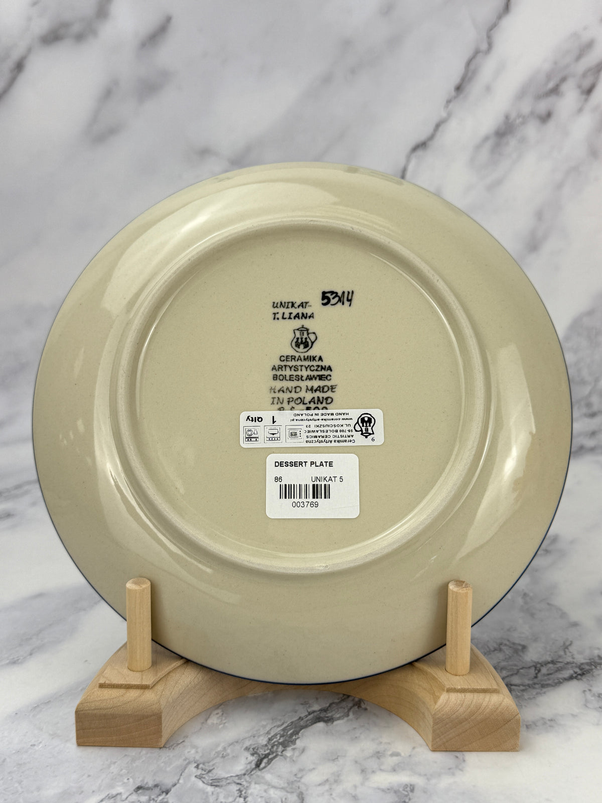 8" Unikat Dessert Plate - Shape 86 - Pattern U5314