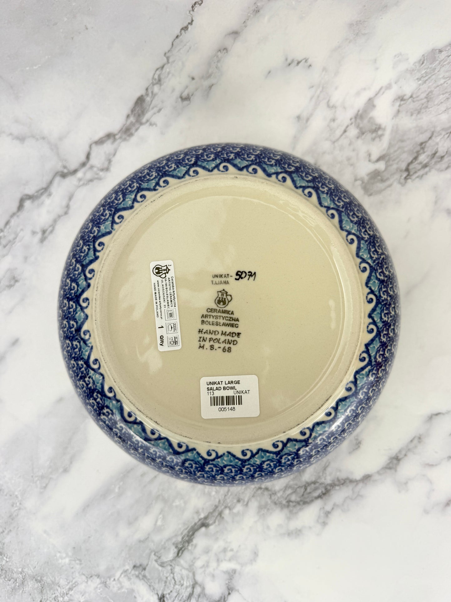 Large Unikat Mixing Bowl - Shape 113 - Pattern U5071