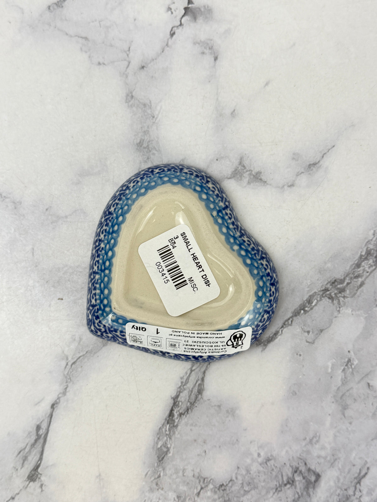 Heart Dish - Shape B64 - Pattern 2256