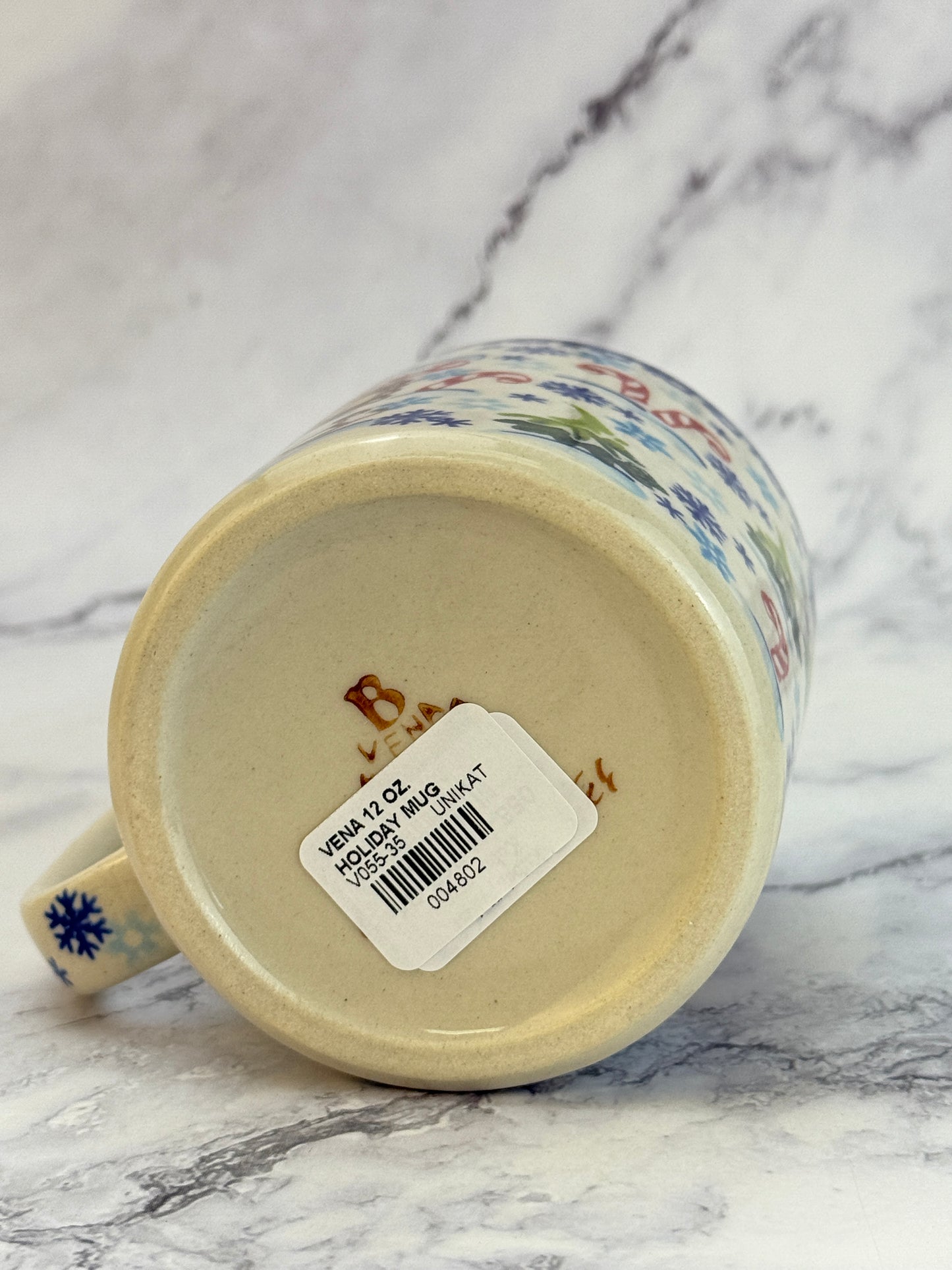 Vena Unikat 12oz Holiday Mug - Shape V055 - Gingerbread