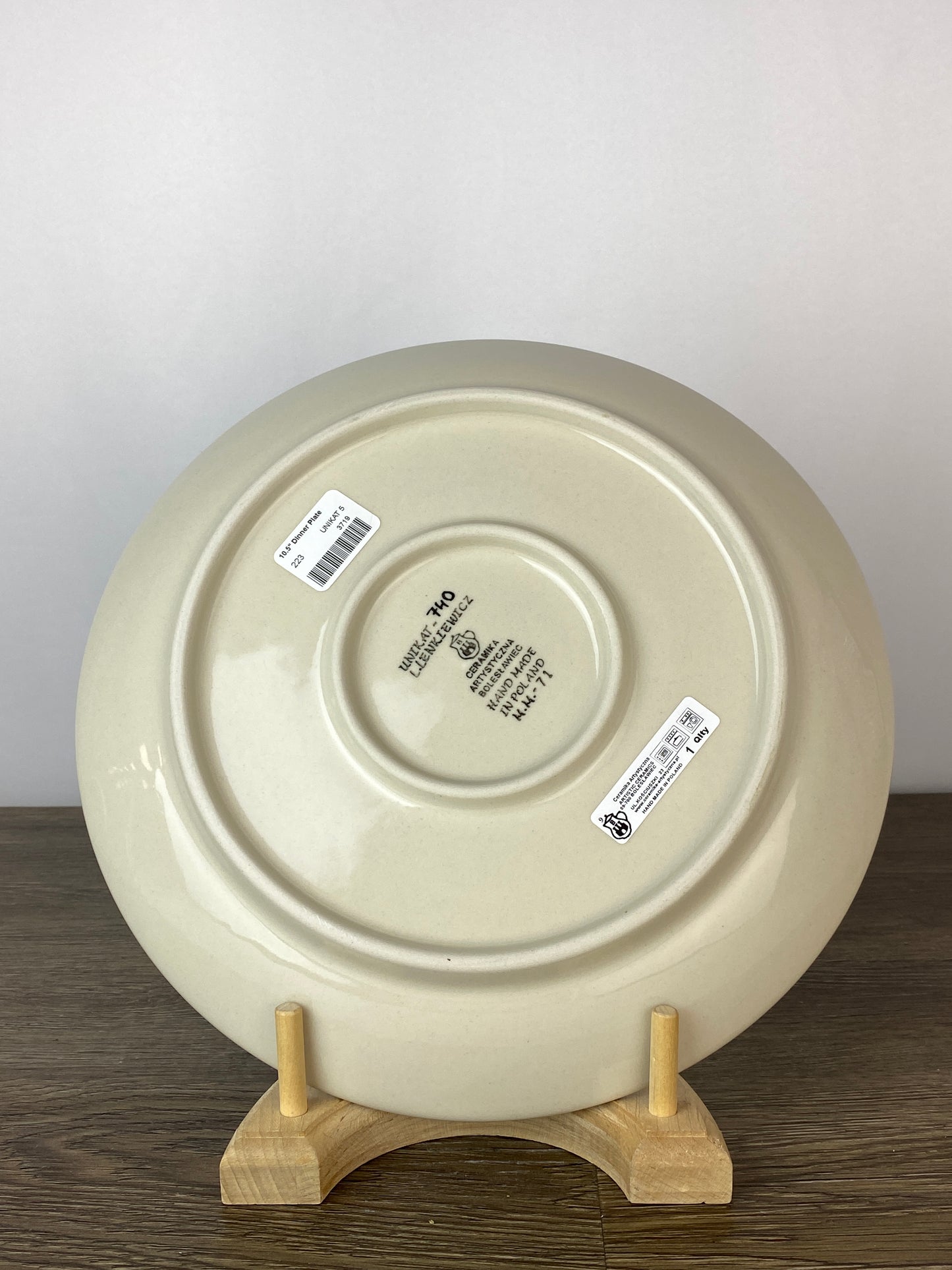 SALE 10.5" Unikat Dinner Plate - Shape 223 - Pattern U740