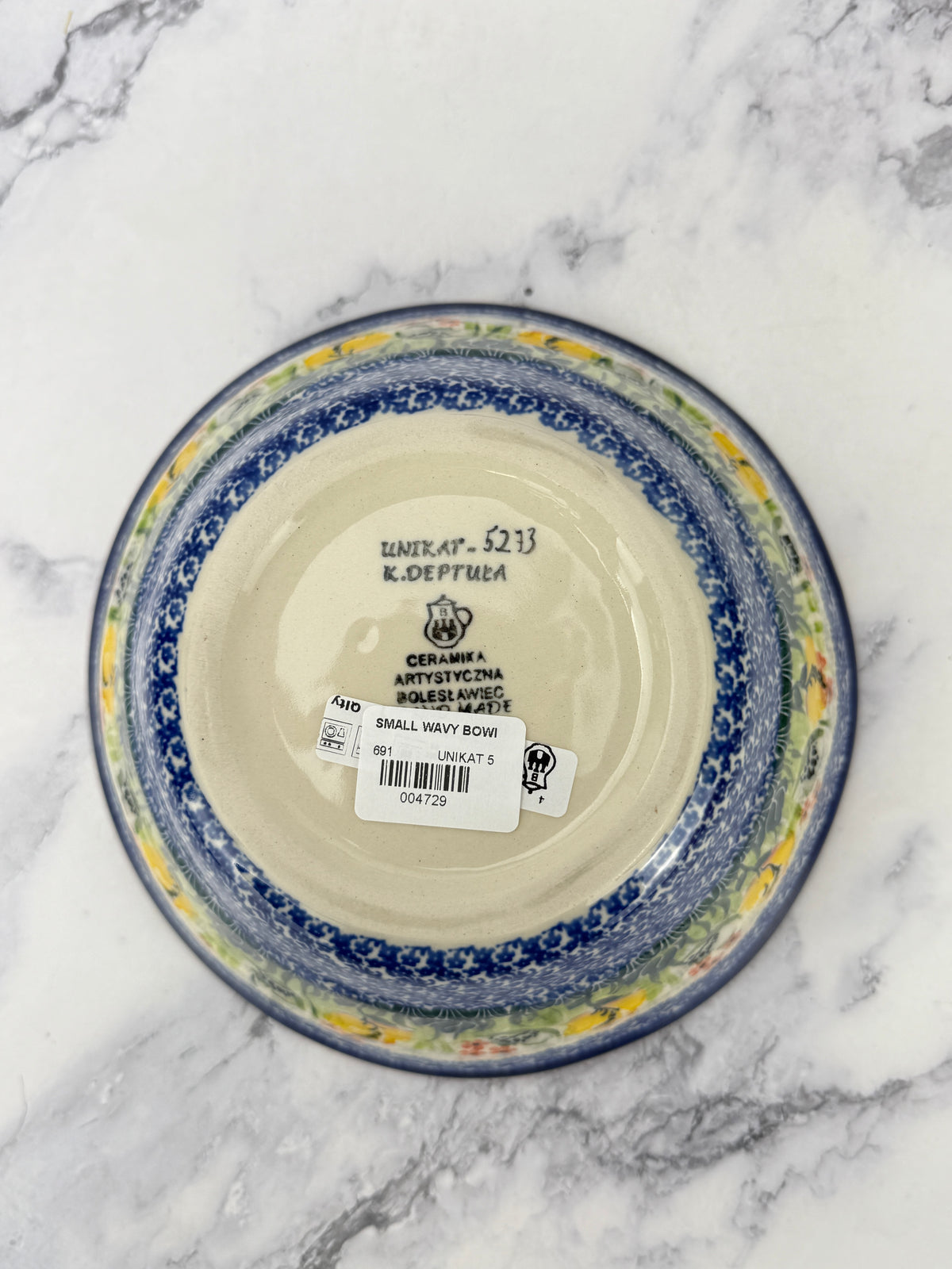 Small Wavy Unikat Bowl - Shape 691 - Pattern U5273