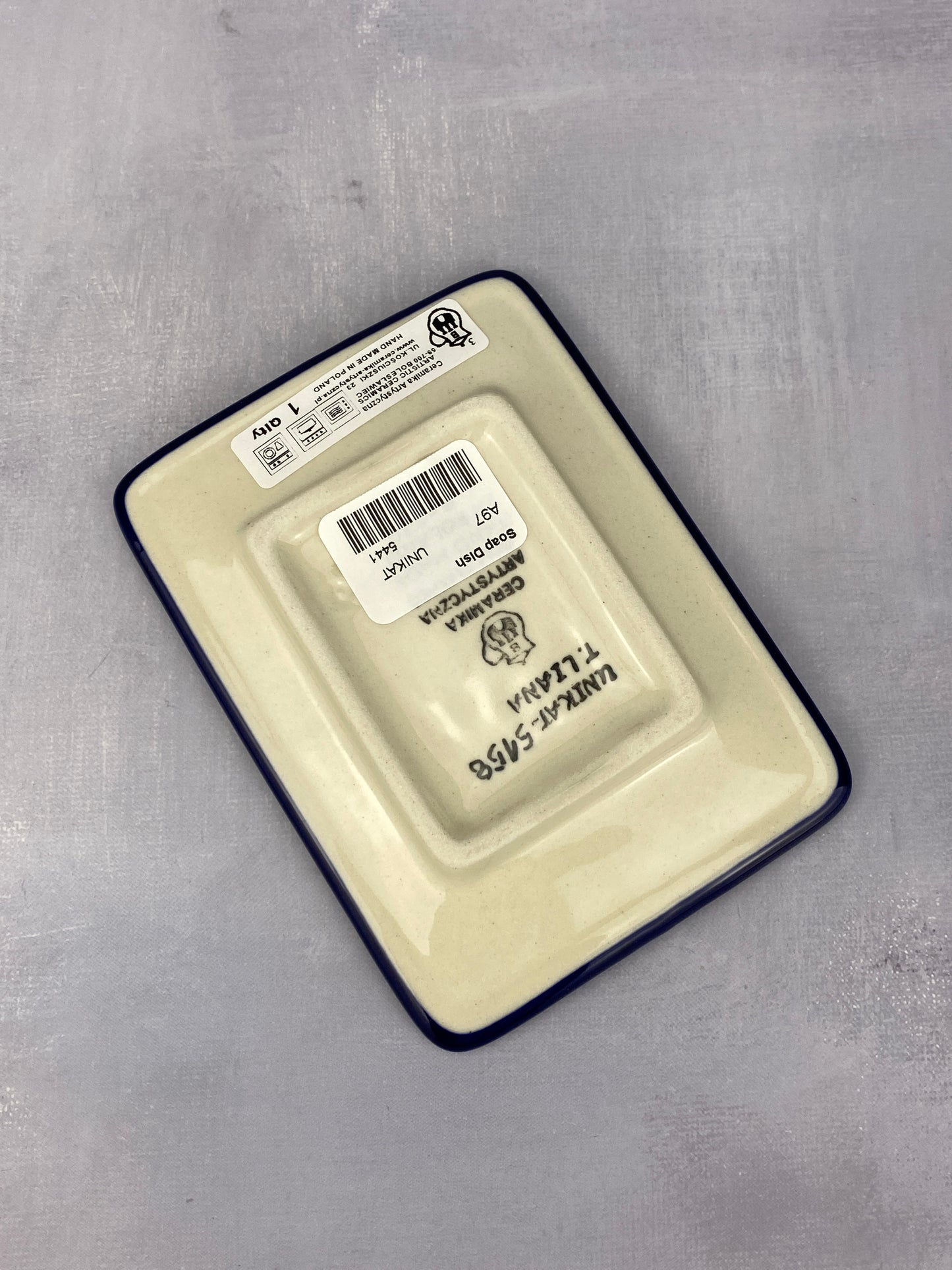 SALE Unikat Soap Plate- Shape A97 - Pattern U5158