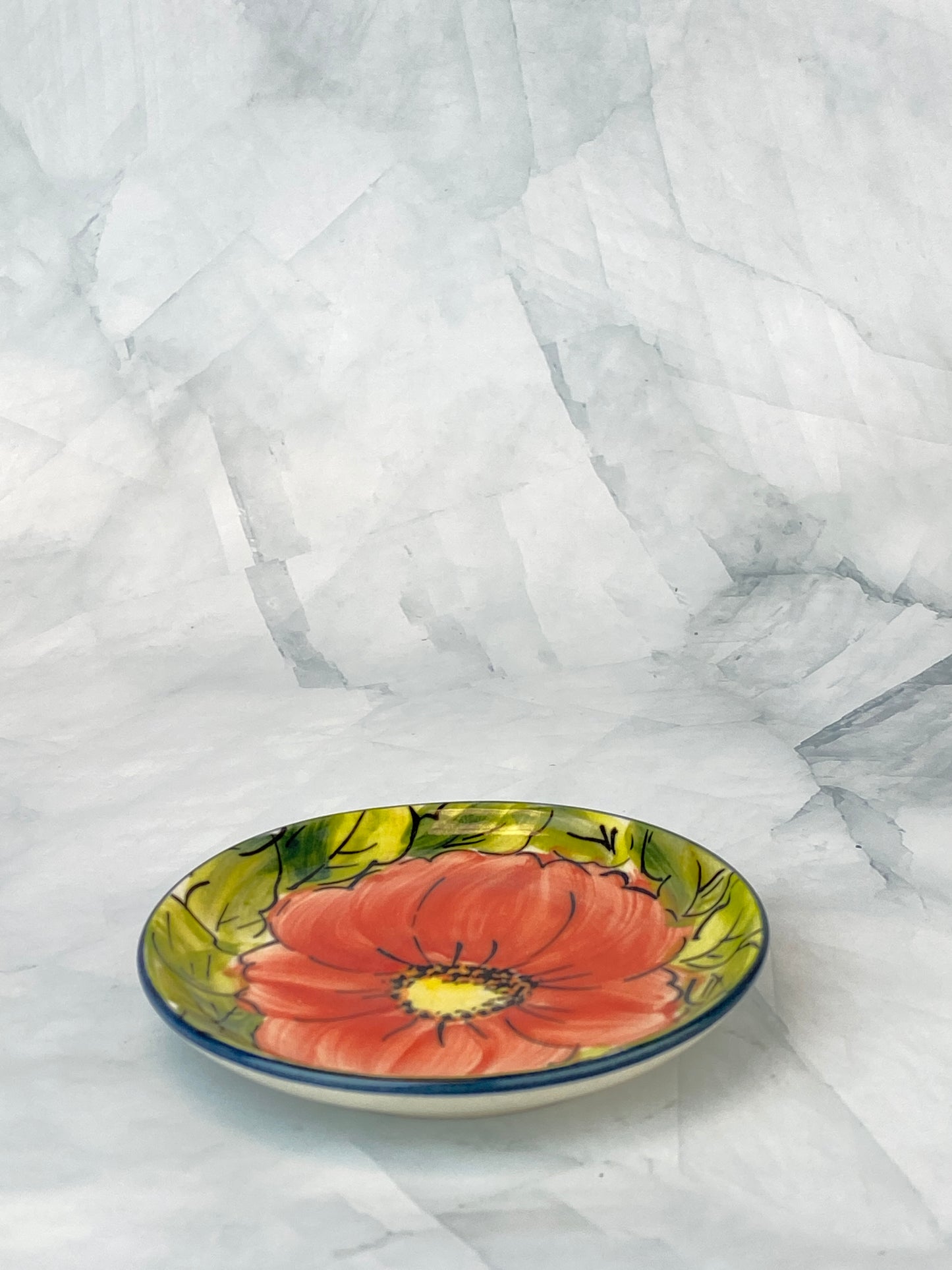 SALE Moja 4" Coaster - Red Flower