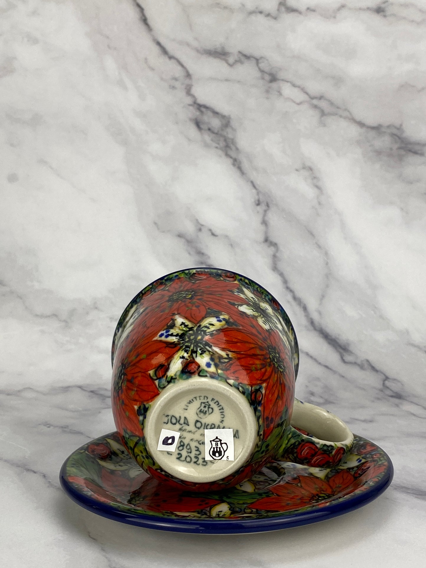 2023 Limited Edition 10oz Cup and Saucer - Shape 773 - Jolanta Okraska L893 Set B