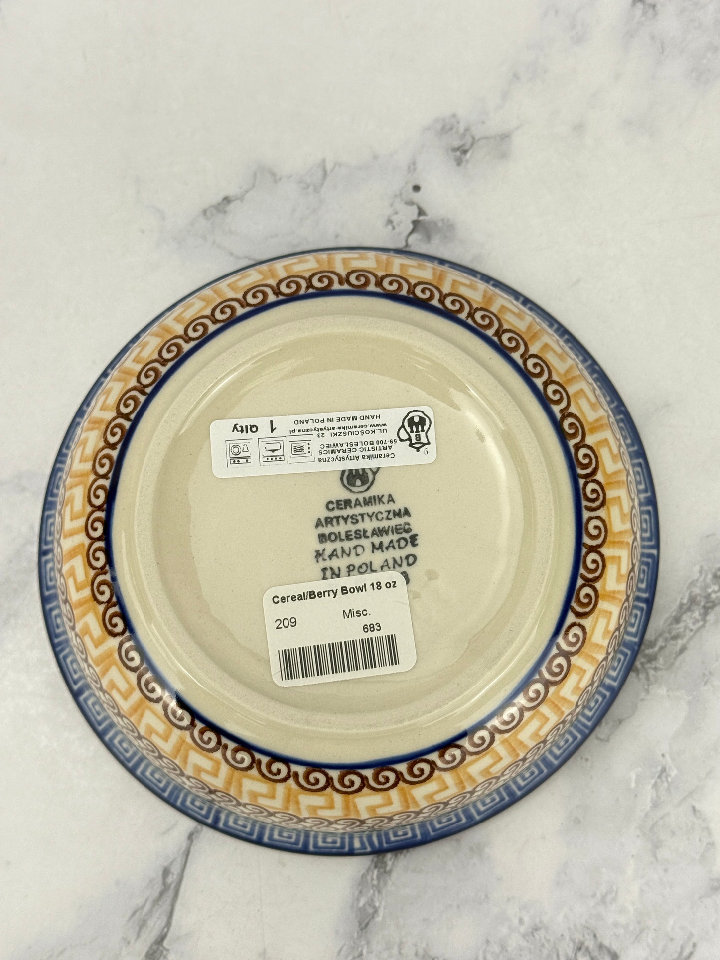 Cereal / Berry Bowl - Shape 209 - Pattern 50