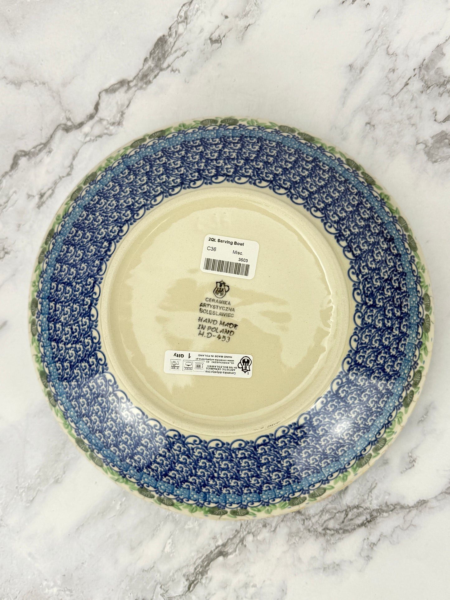 11" Serving Bowl - Shape C36 - Pattern 2753