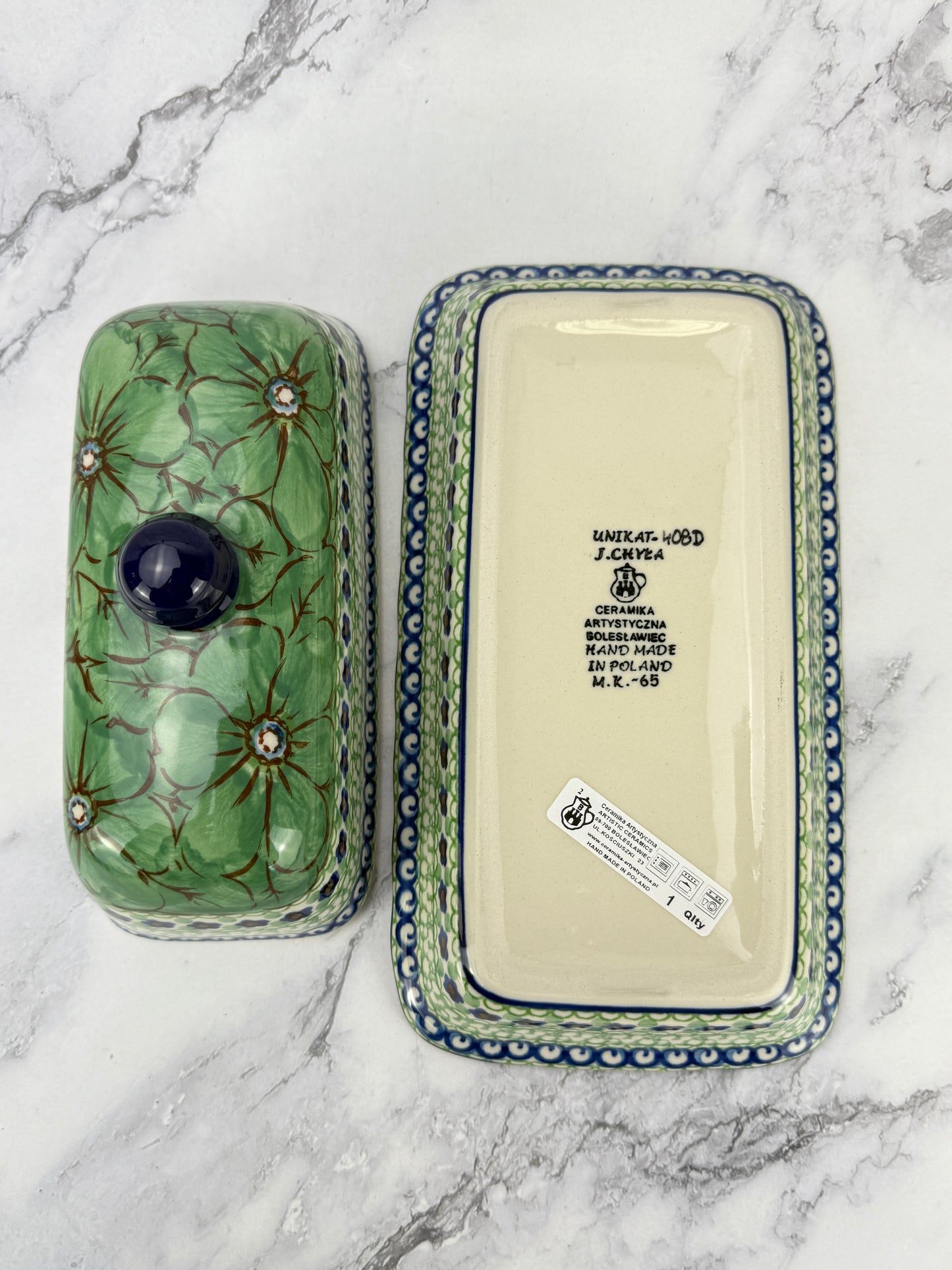 Fancy Unikat Butter Dish - Shape A65 - Pattern U408D