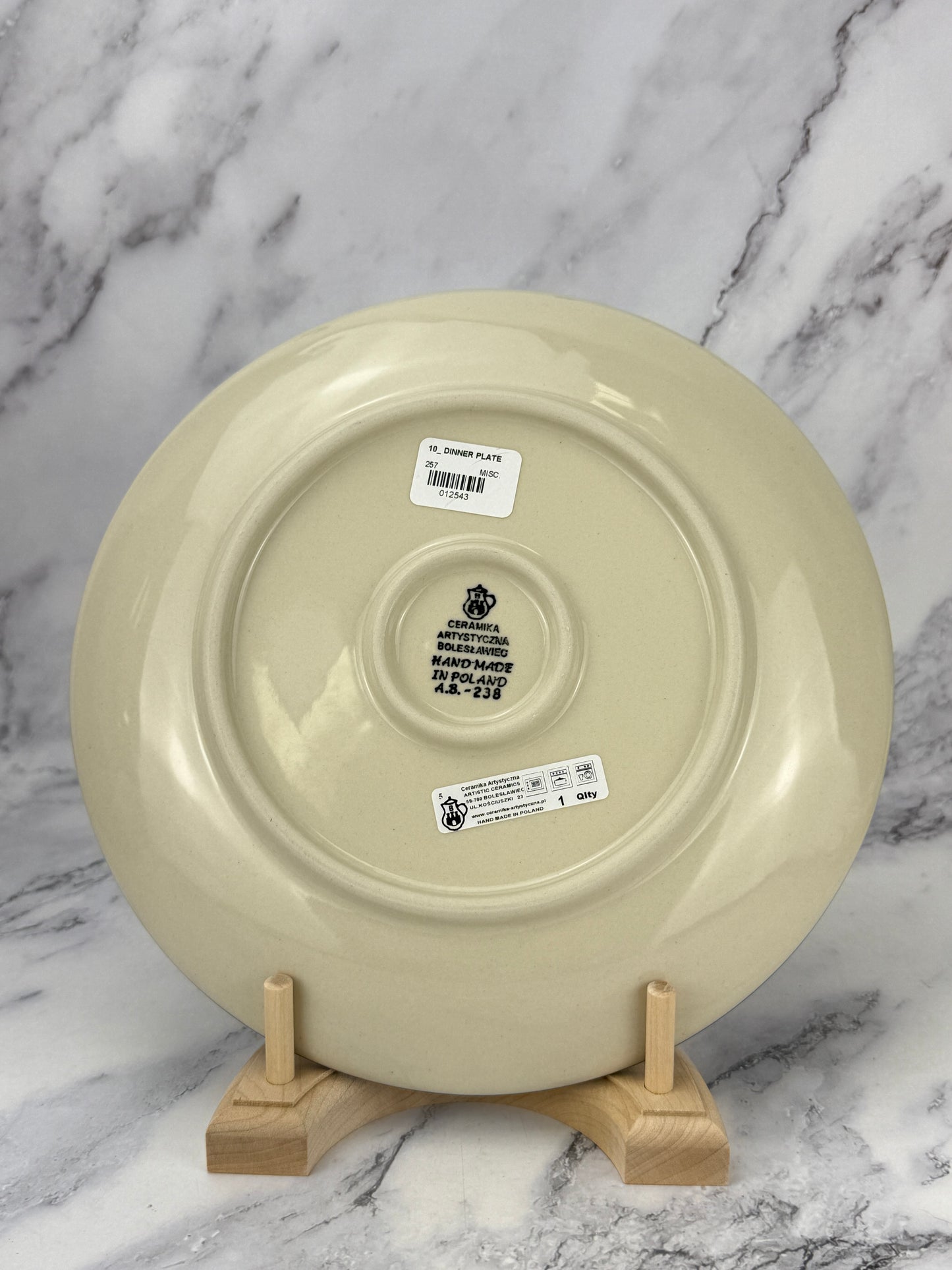 10" Dinner Plate - Shape 257 - Pattern 3428