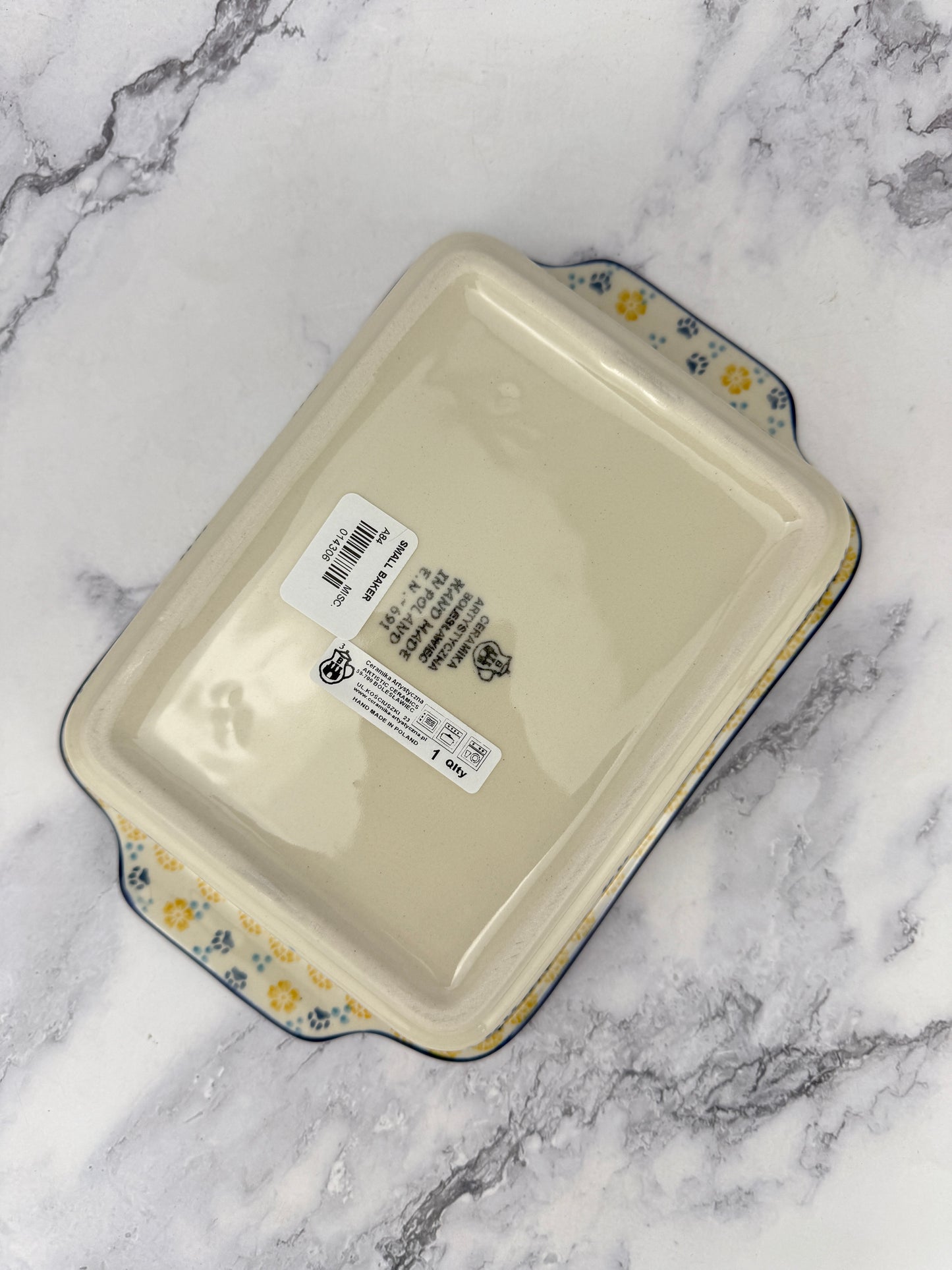 Rectangular Baker with Handles - Shape A84 - Pattern 2153