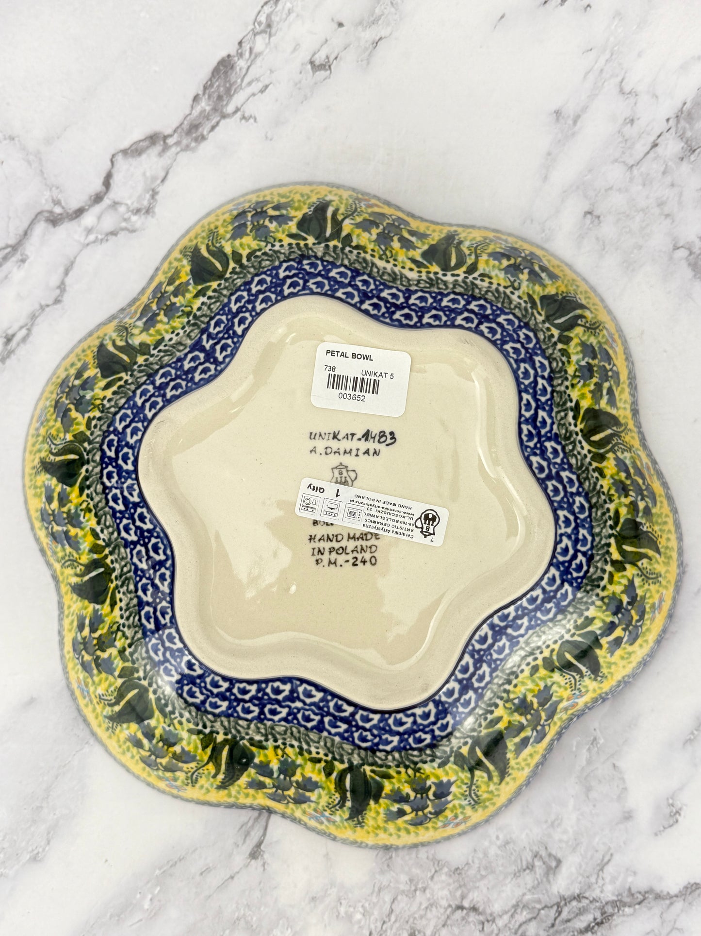 Unikat Flower Bowl - Shape 738 - Pattern U1483