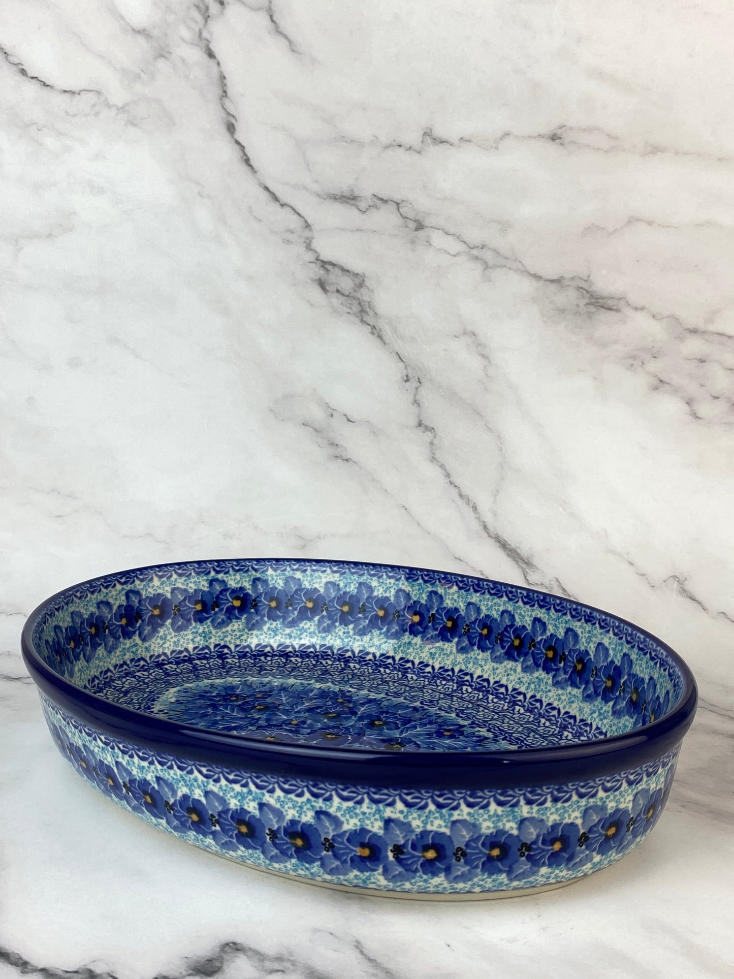 Large Unikat Covered Roaster - Shape A18 - Pattern U3639