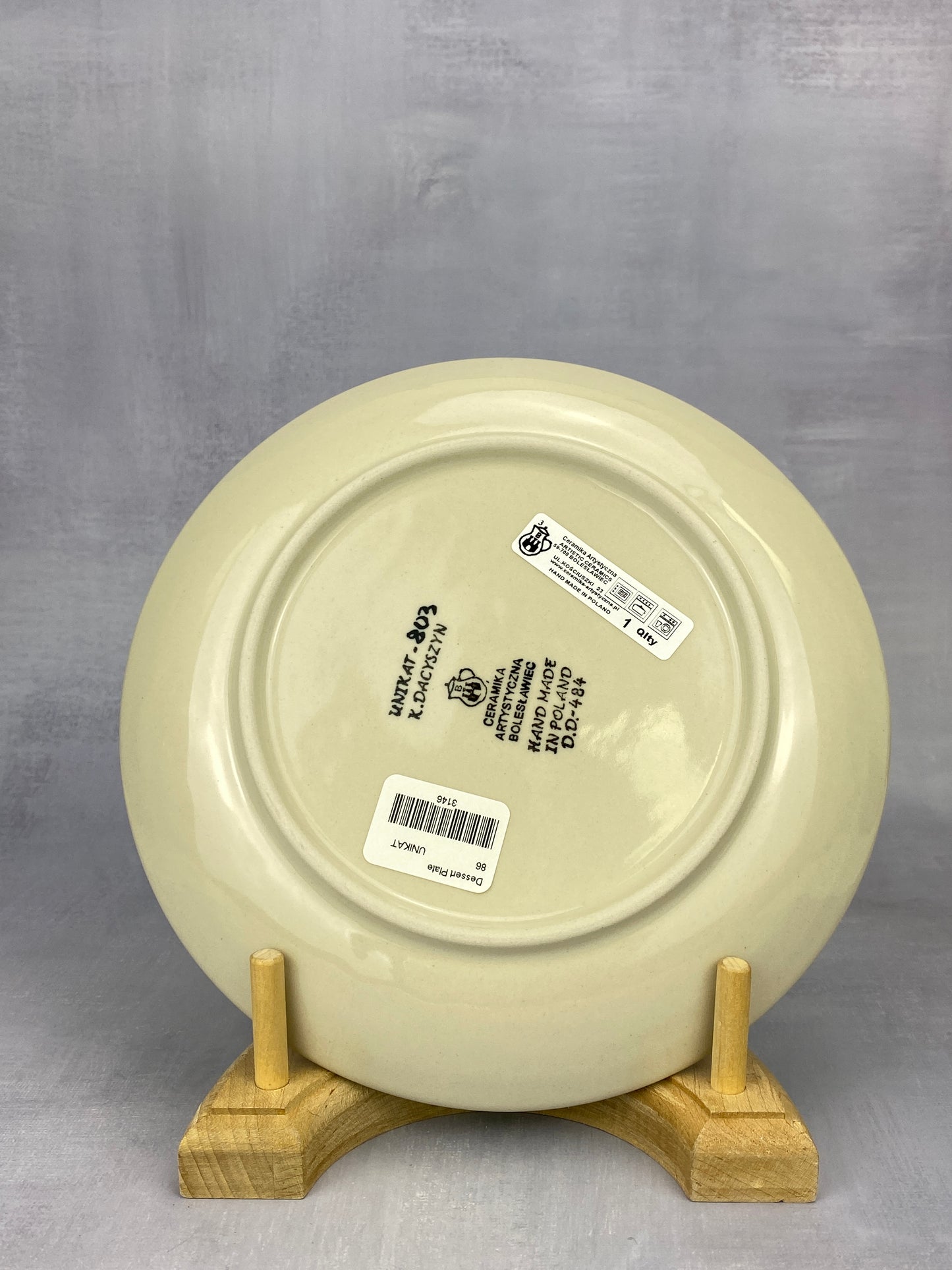 8" Unikat Dessert Plate - Shape 86 - Pattern U803