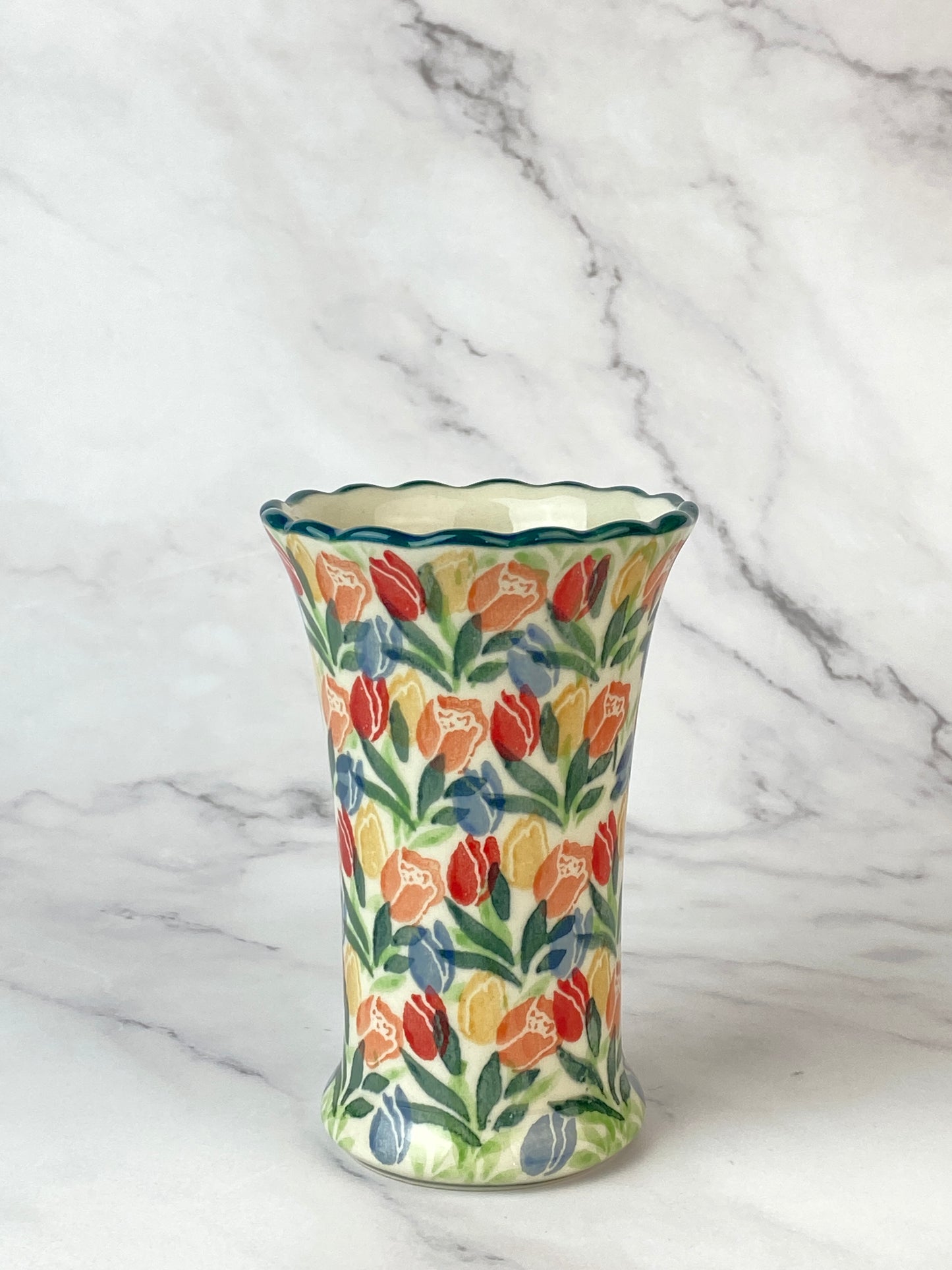 Ruffled Unikat Bud Vase - Shape 127 - Pattern U4226