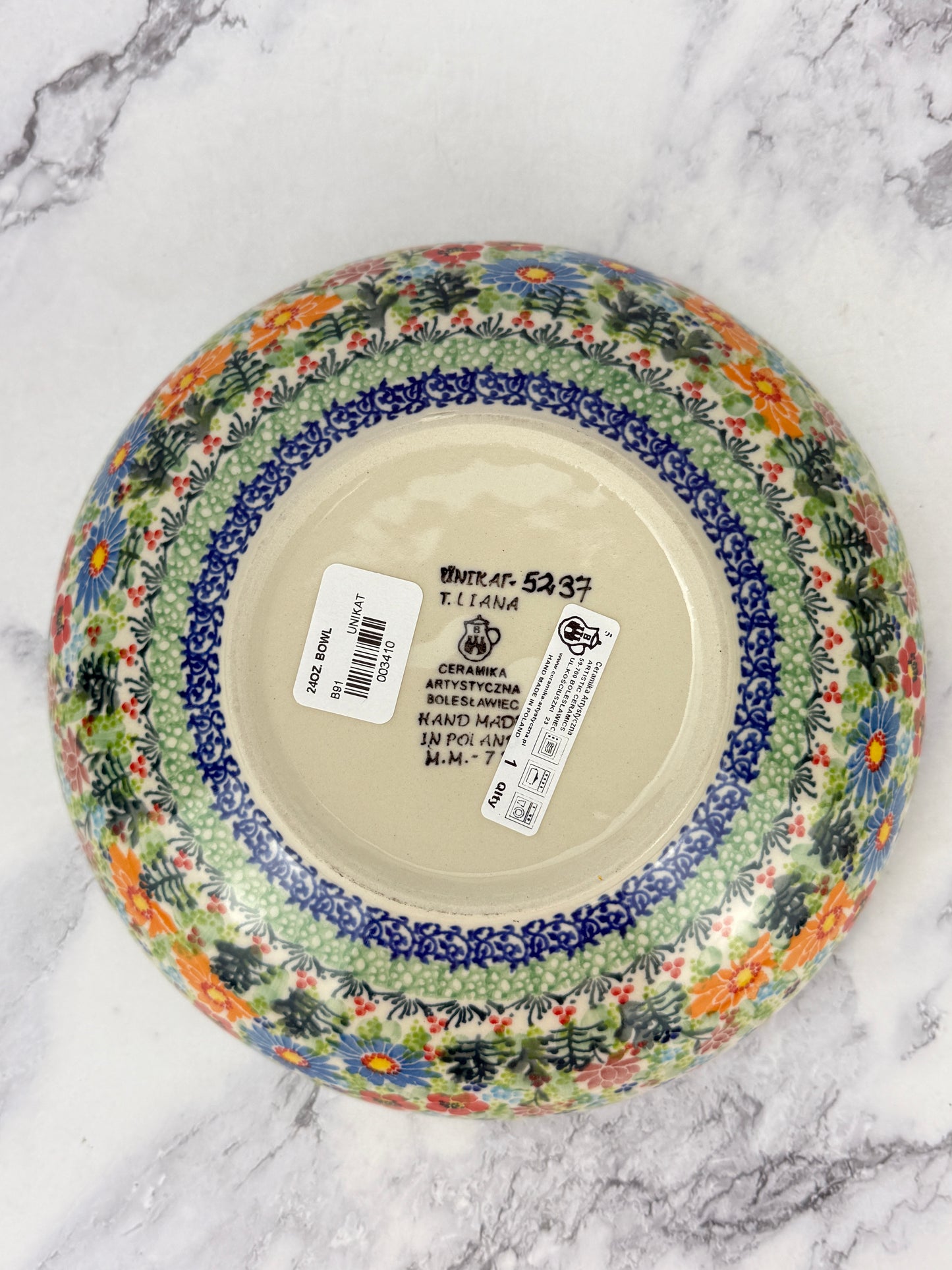 8.5" Unikat Serving Bowl - Shape B91 - Pattern U5237