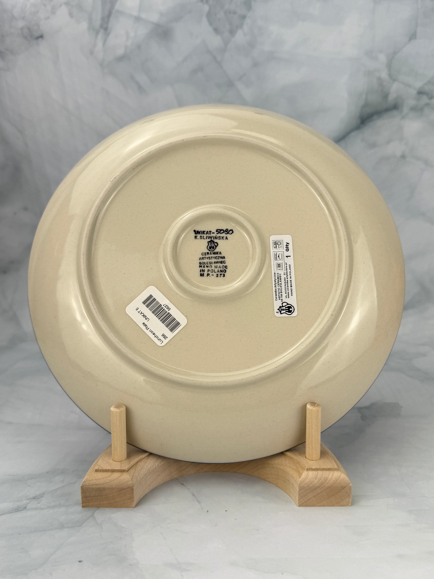 SALE 9" Unikat Dinner Plate - Shape 266 - Pattern U5080