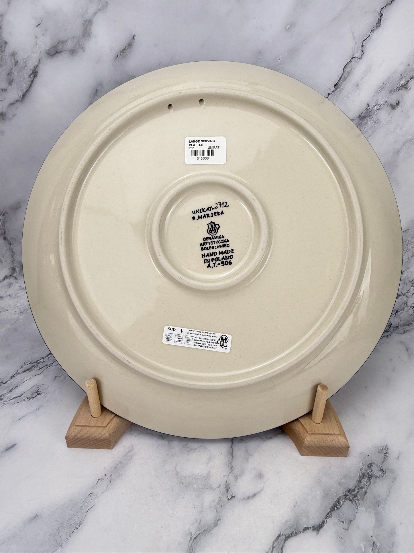 SALE 12'' Round Unikat Platter - Shape 256 - Pattern U2712