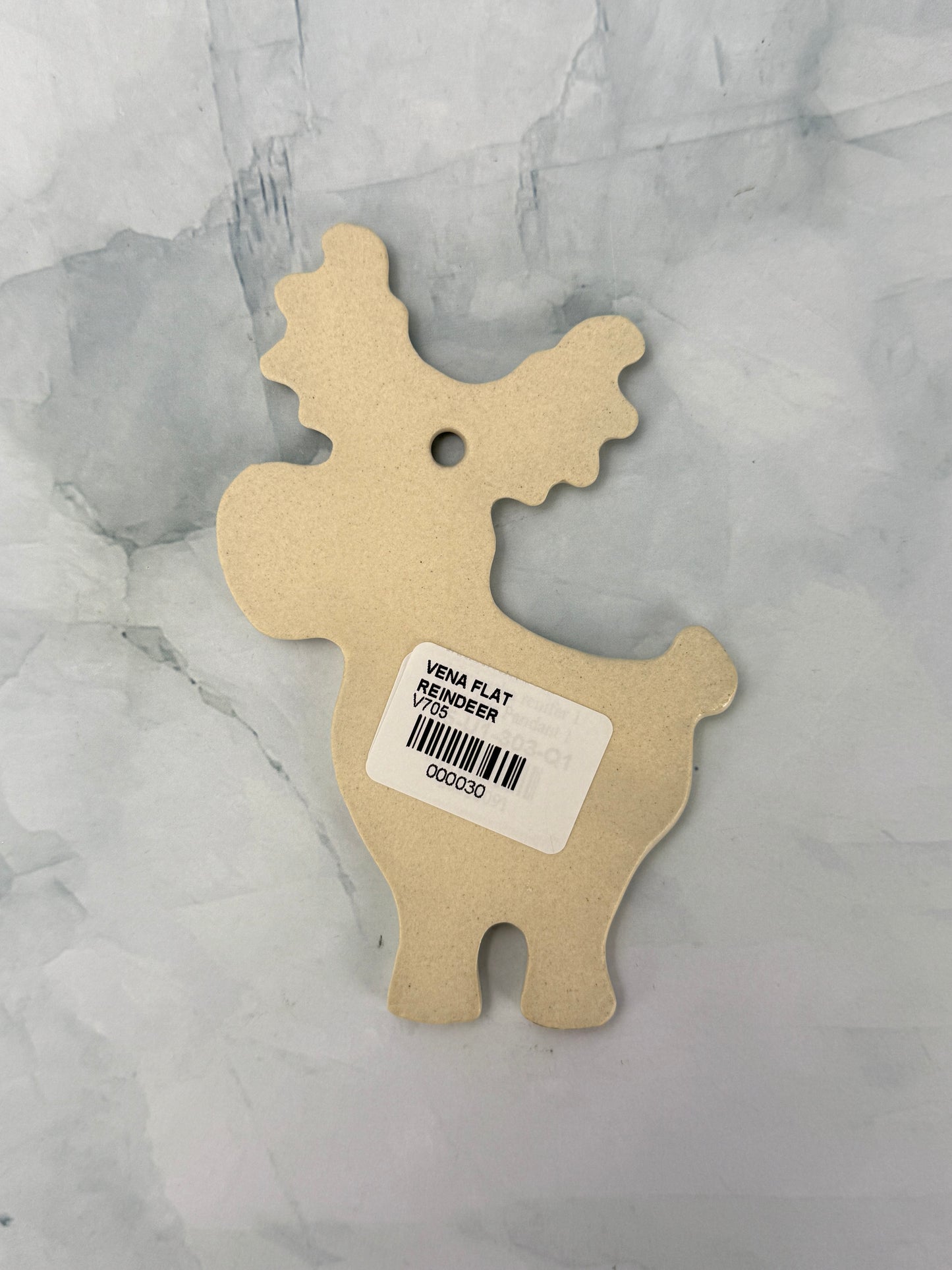 Vena Flat Reindeer Ornament - Shape V705 - Cardinals