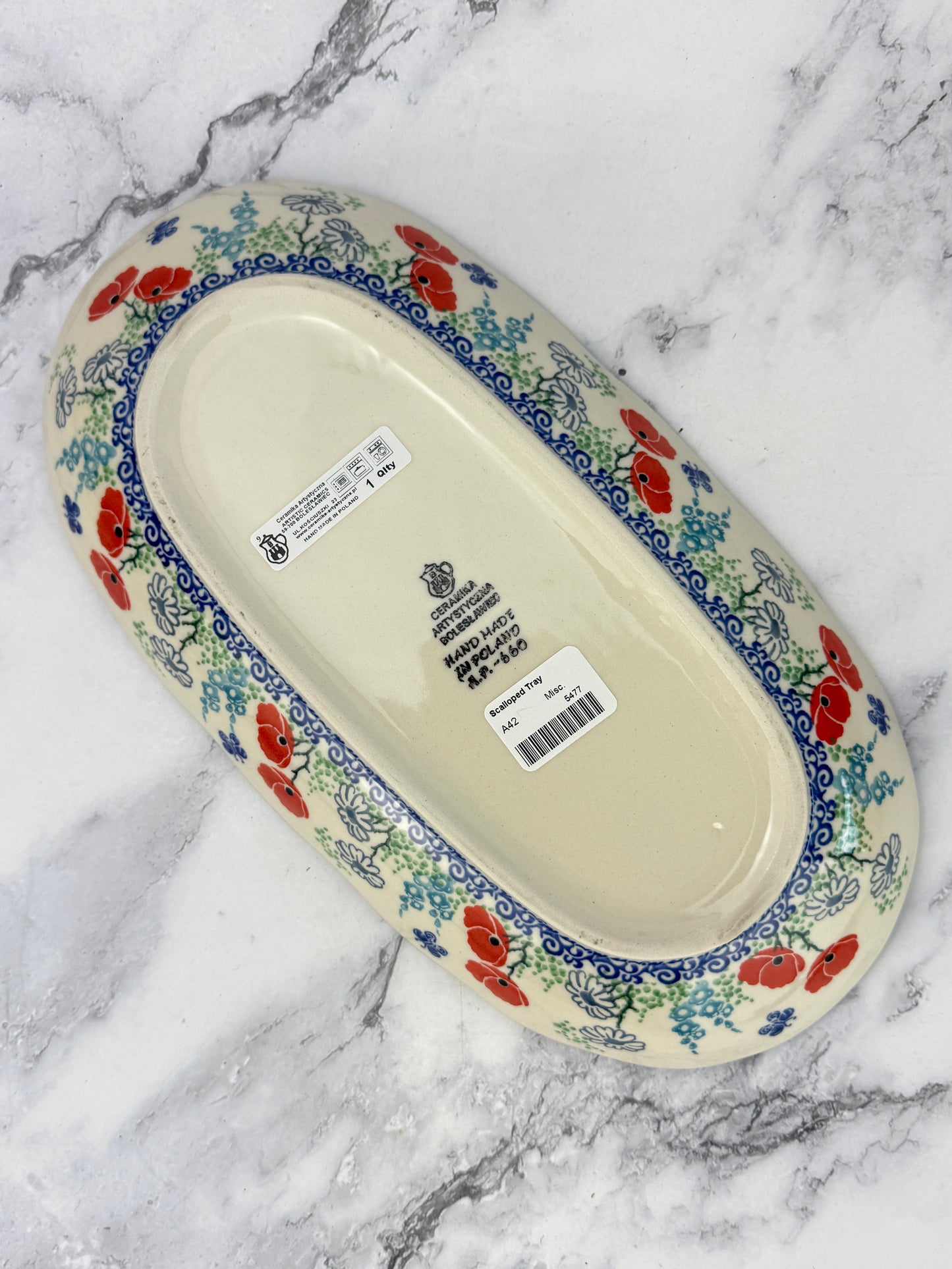 Scalloped Tray - Shape A42 - Pattern 2901