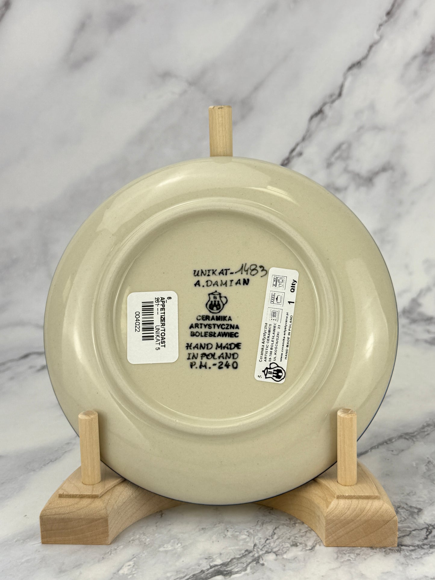Unikat Toast Plate - Shape 261 - Pattern U1483