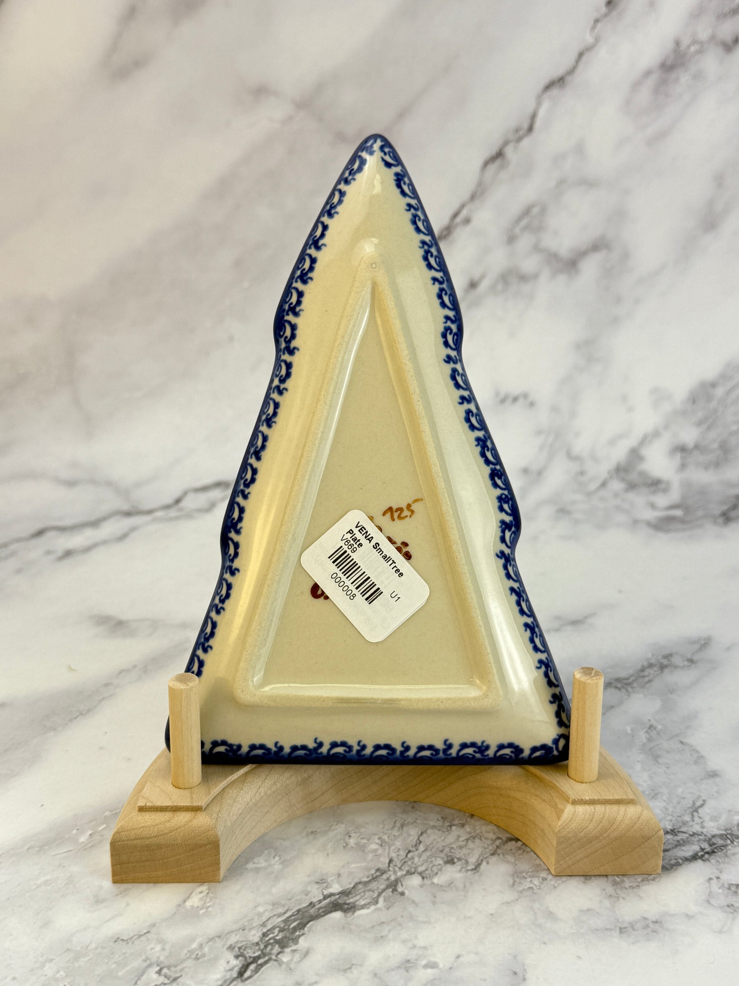 Vena Small Christmas Tree Plate - Shape V669 - Gingerbread